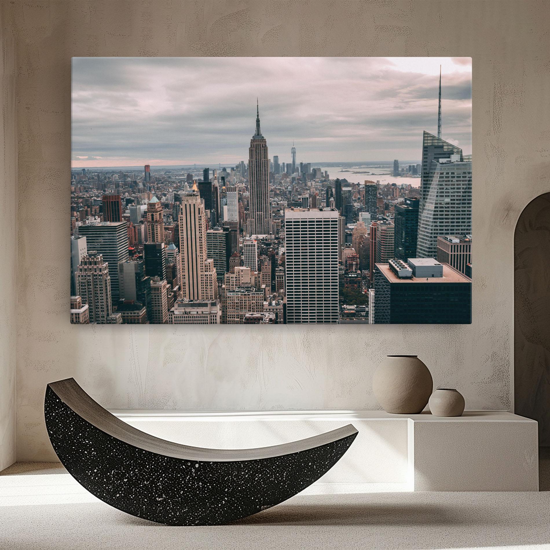 Leinwandbild High View Building mockup 8