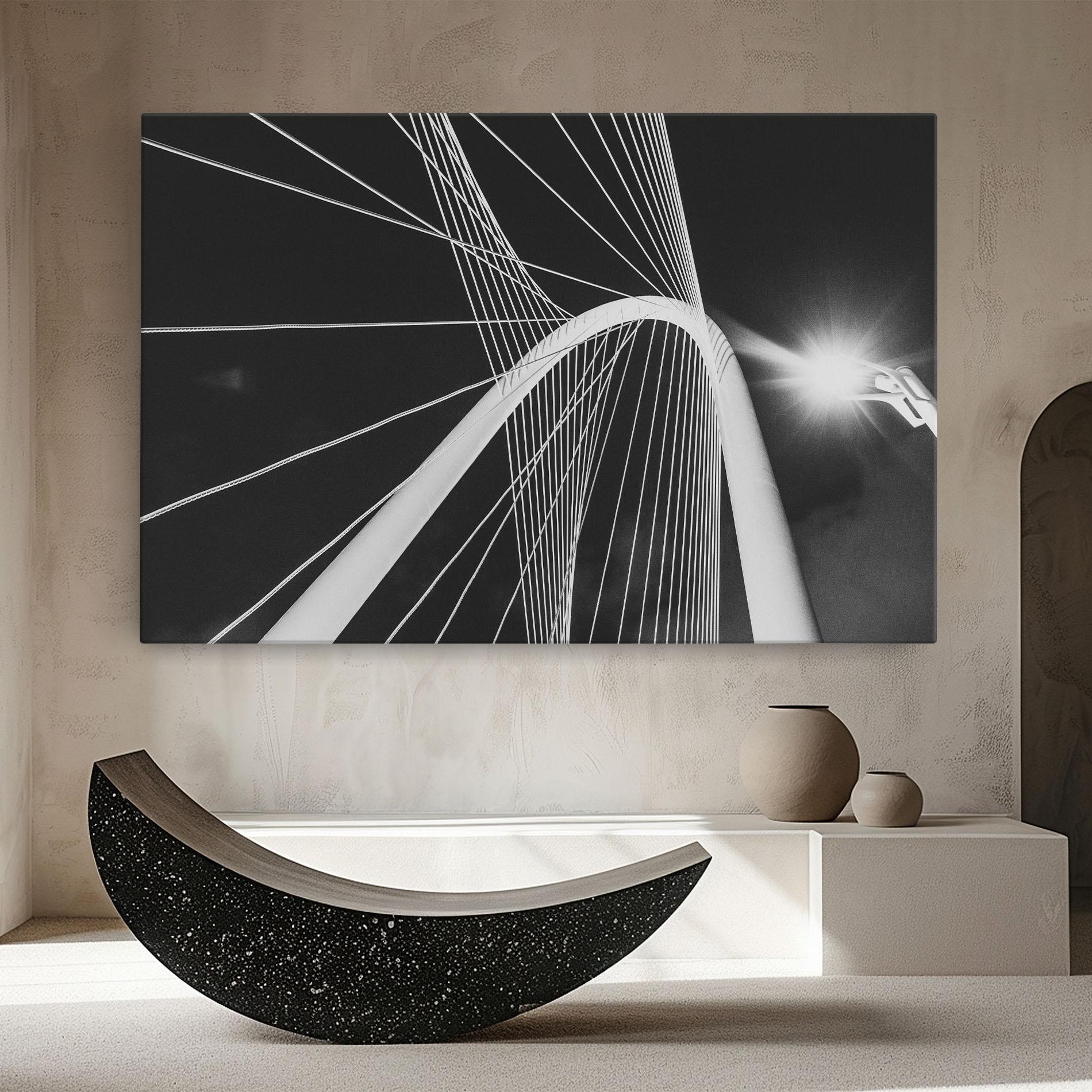 Leinwandbild White Glass Building mockup 8