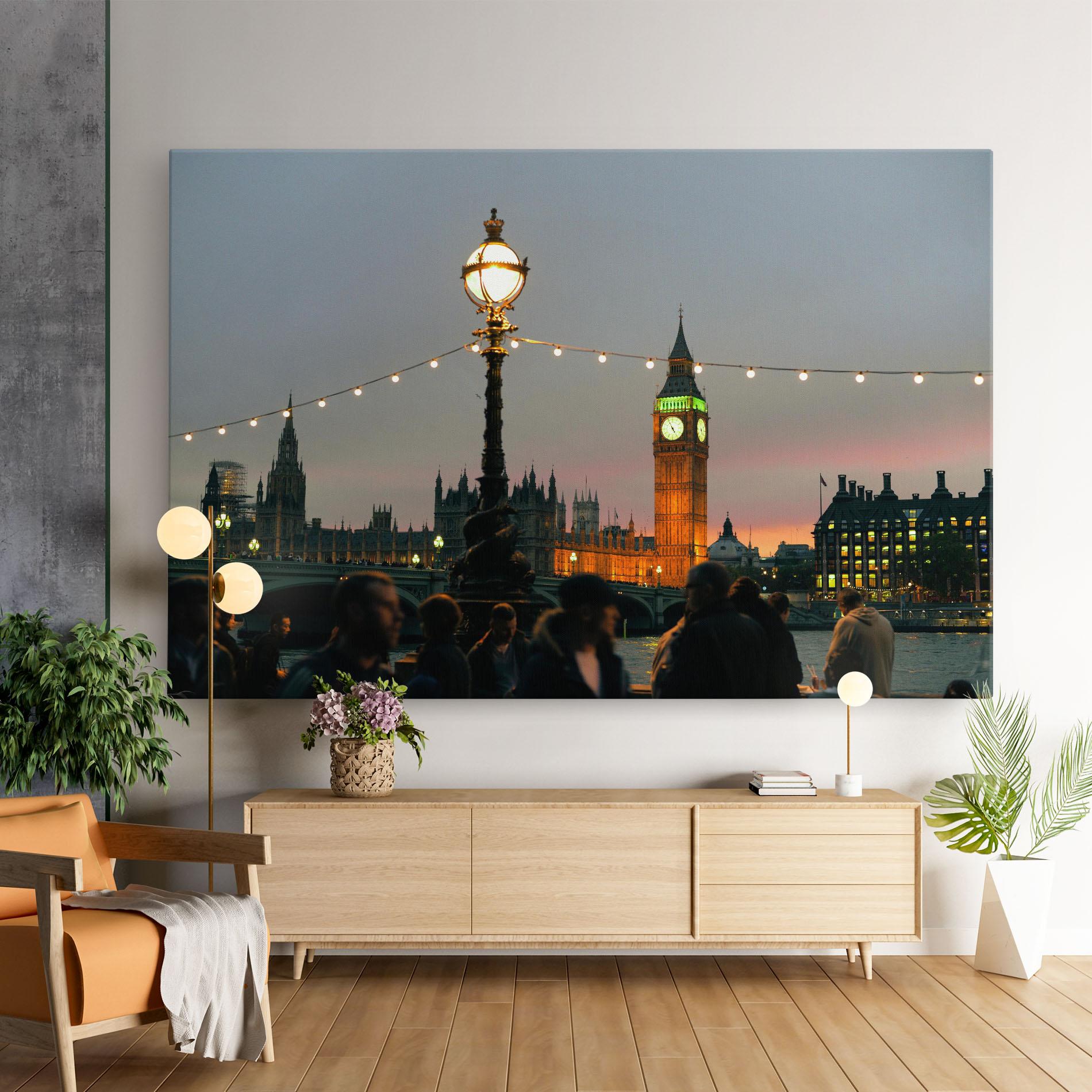 Leinwandbild Clock Lights mockup 9