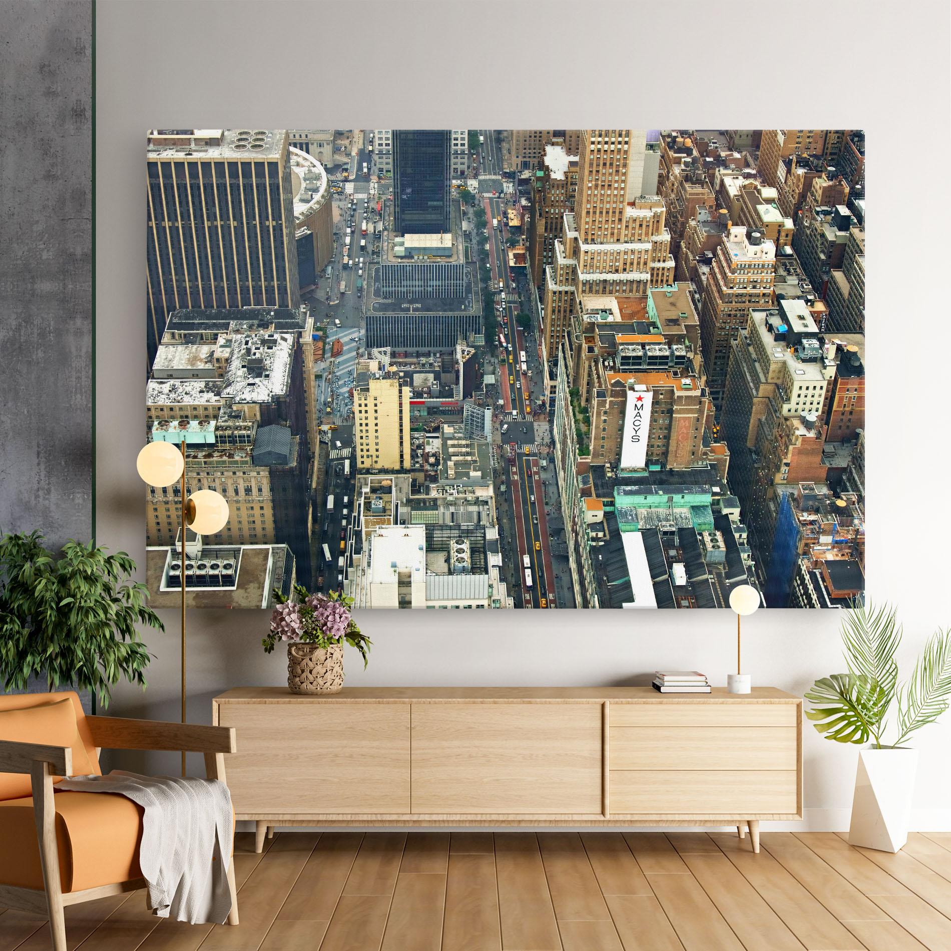 Leinwandbild Cream Tall Building mockup 9