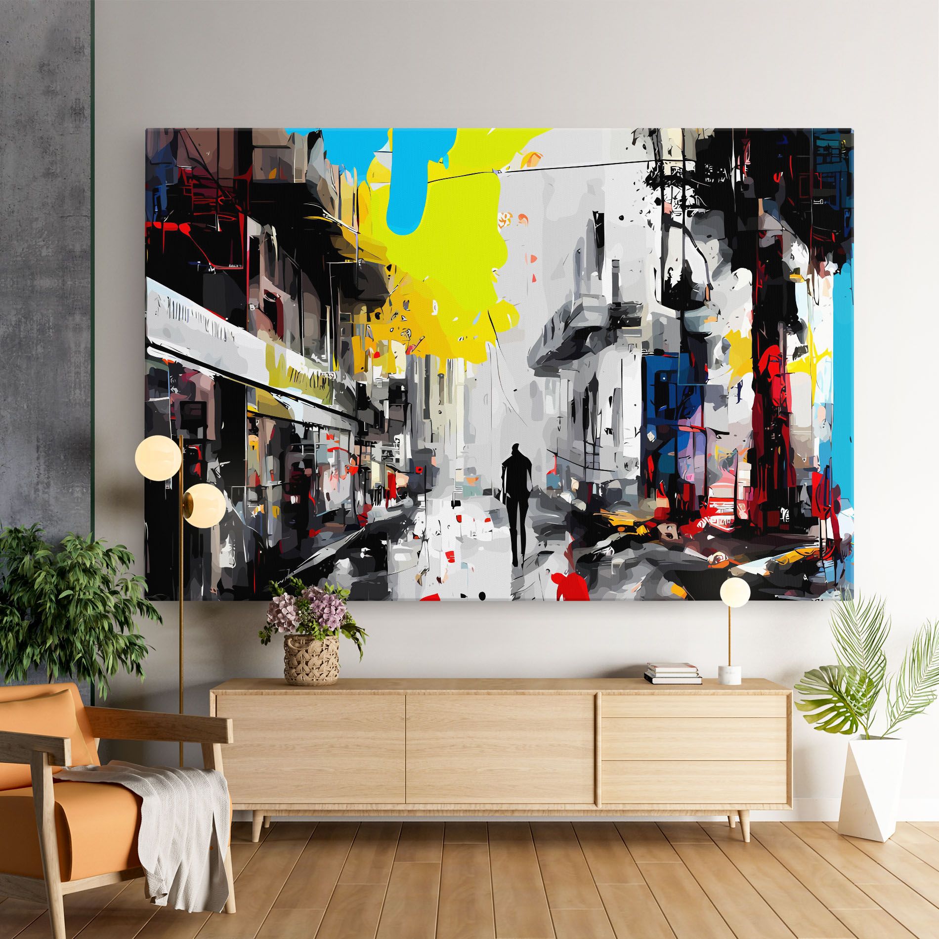 Grunge City Art mockup 9