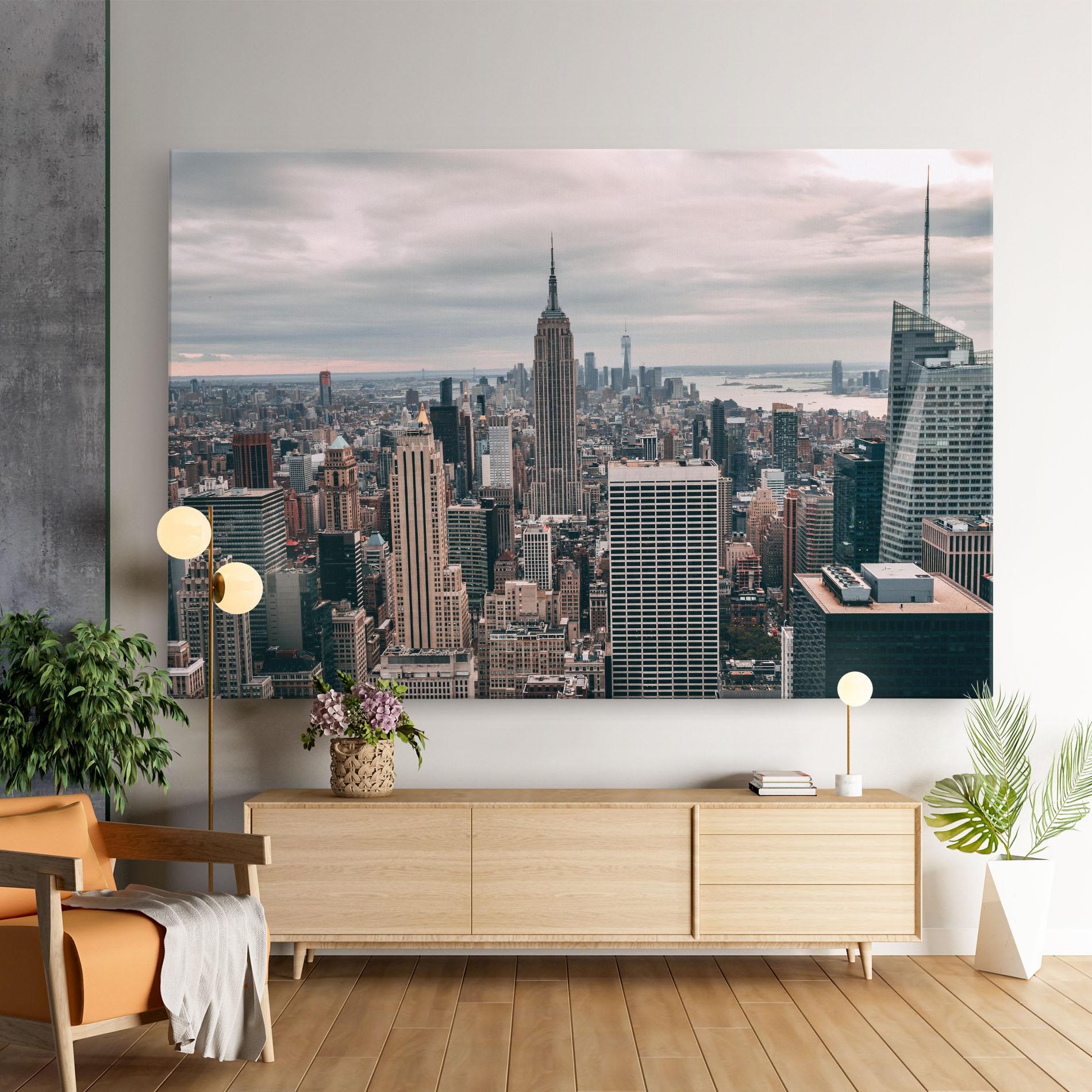 Leinwandbild High View Building mockup 9