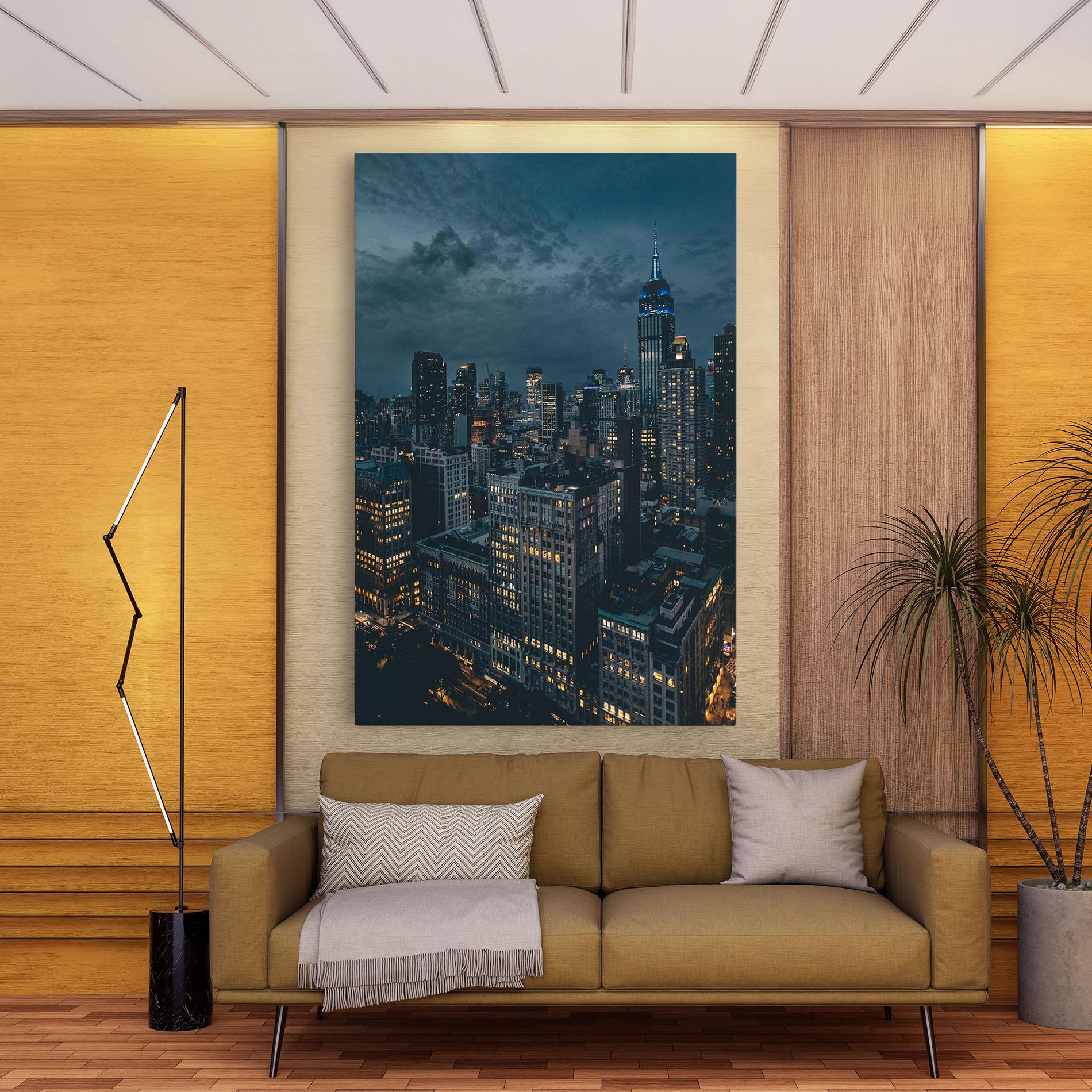 Leinwandbild City Night mockup 9