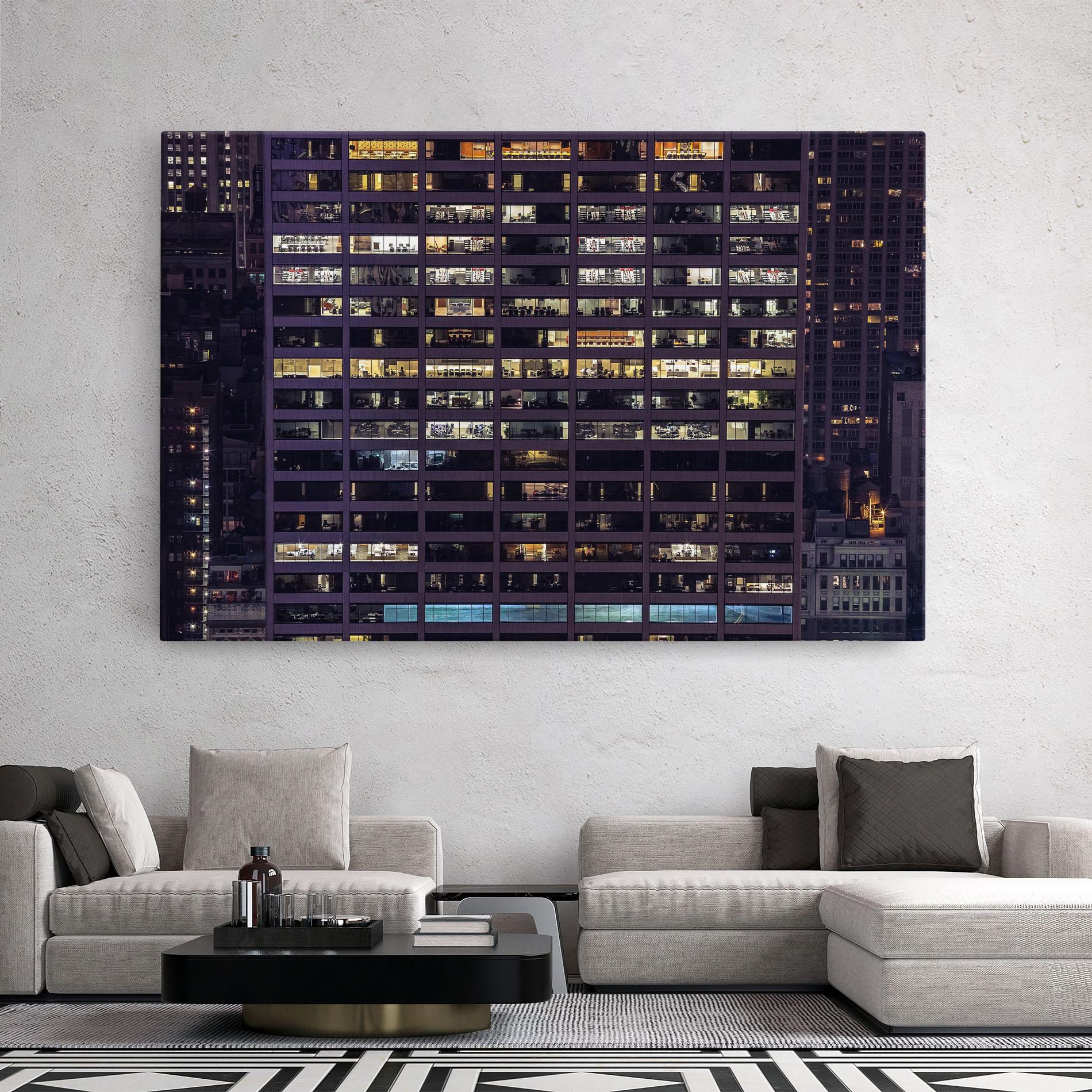 Leinwandbild Building Lights mockup 2