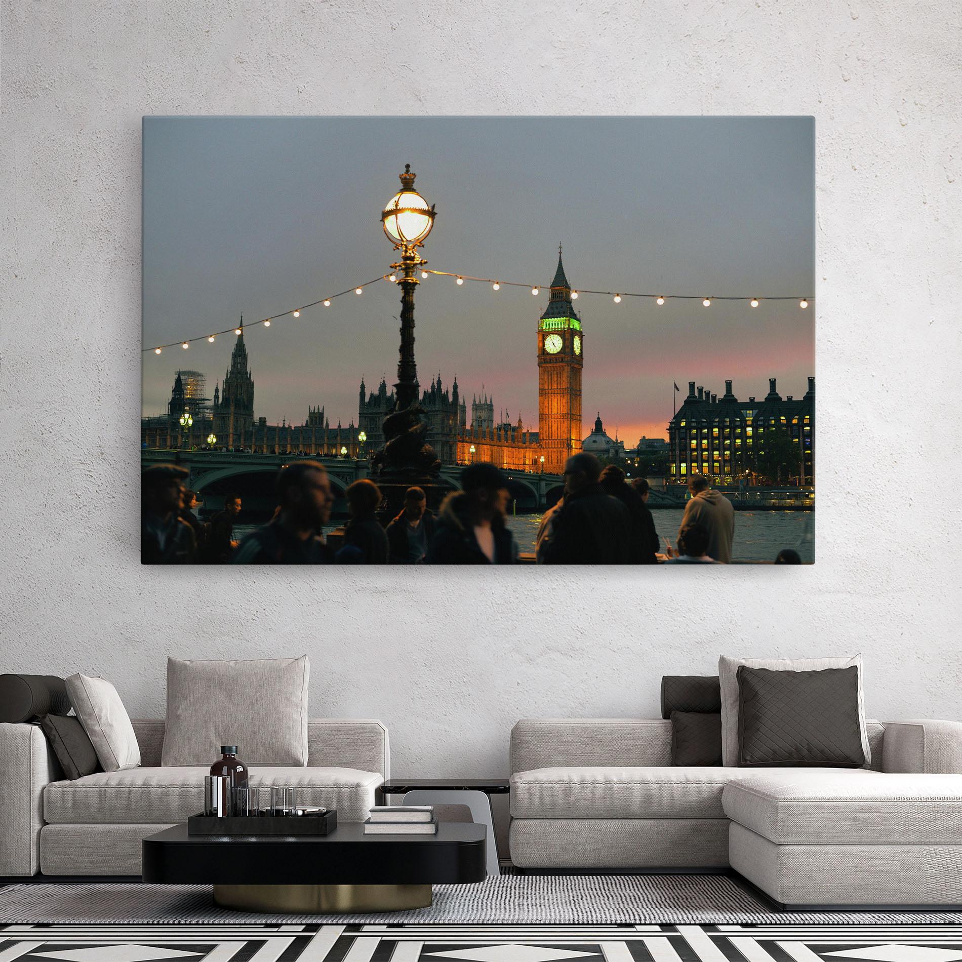 Leinwandbild Clock Lights mockup 2