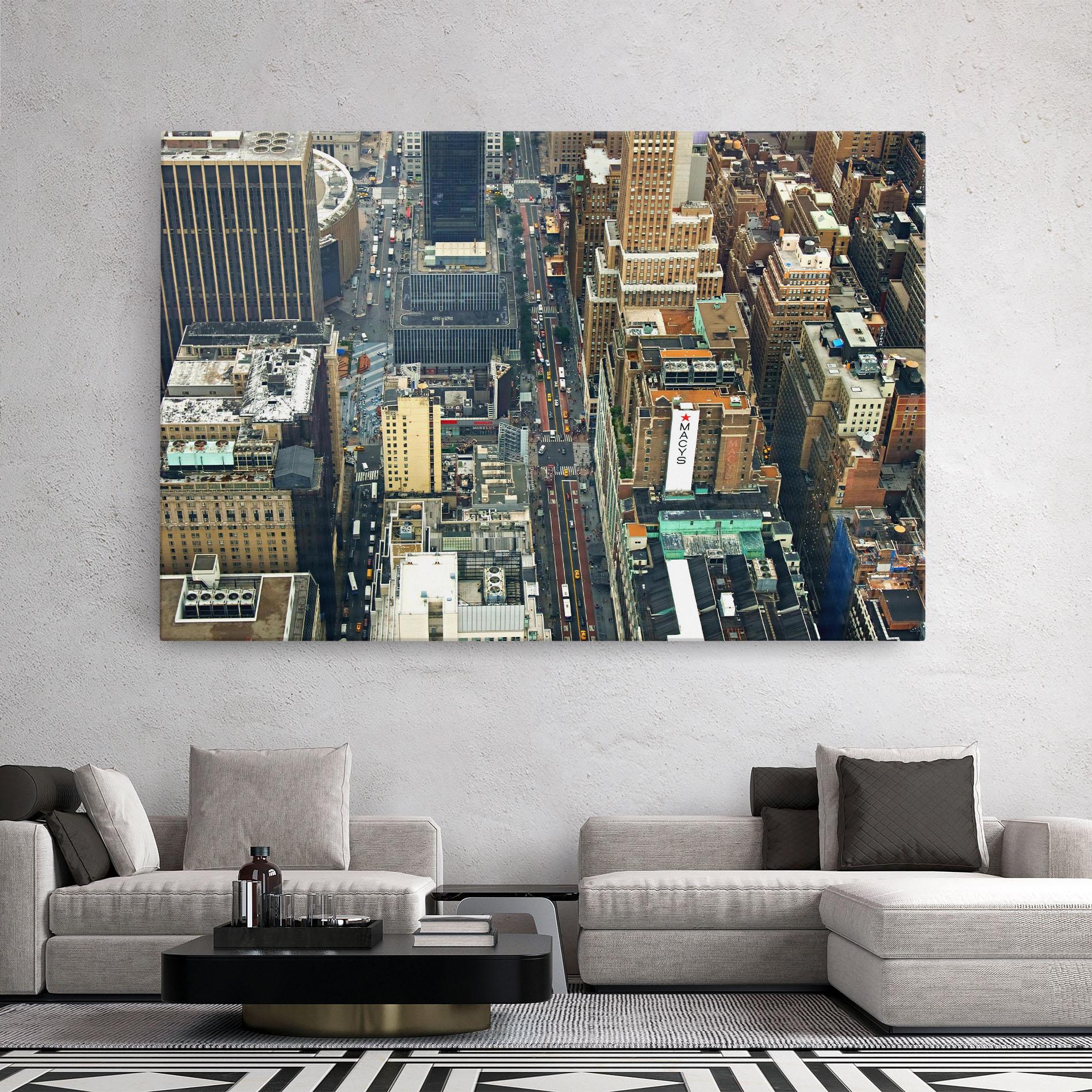 Leinwandbild Cream Tall Building mockup 2