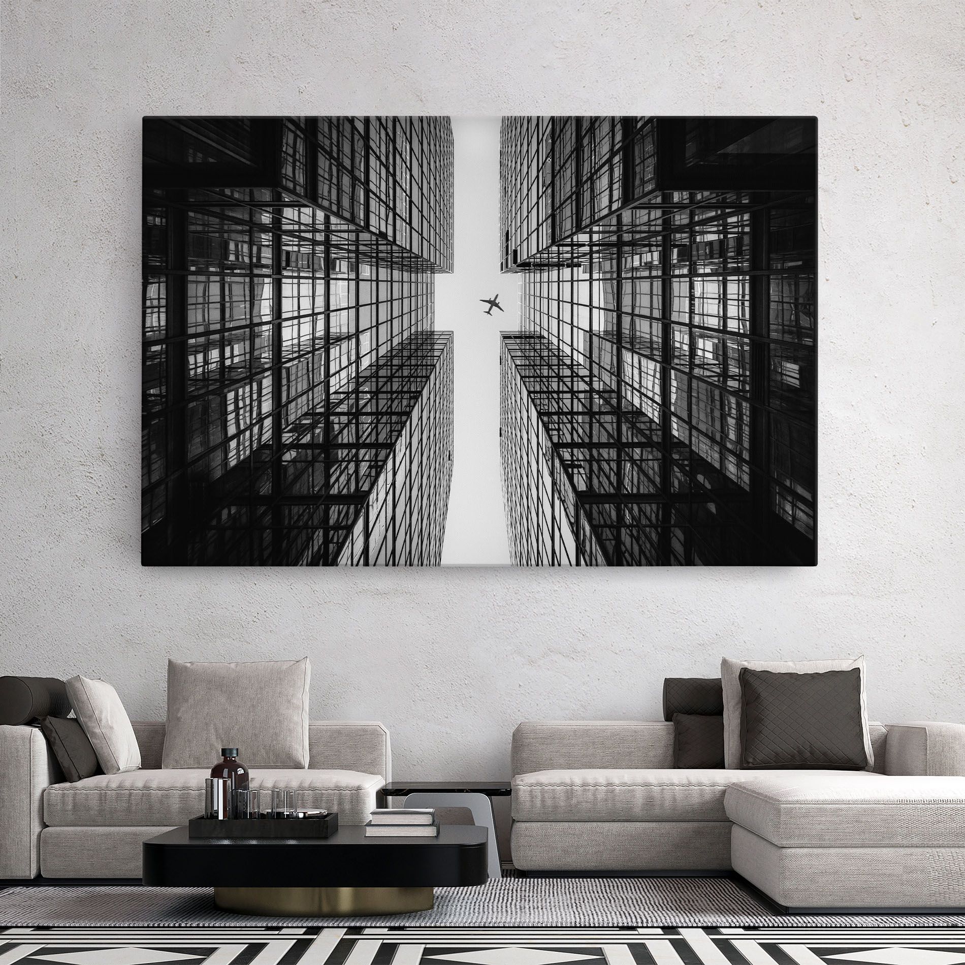 Plane Grey Building mockup 2