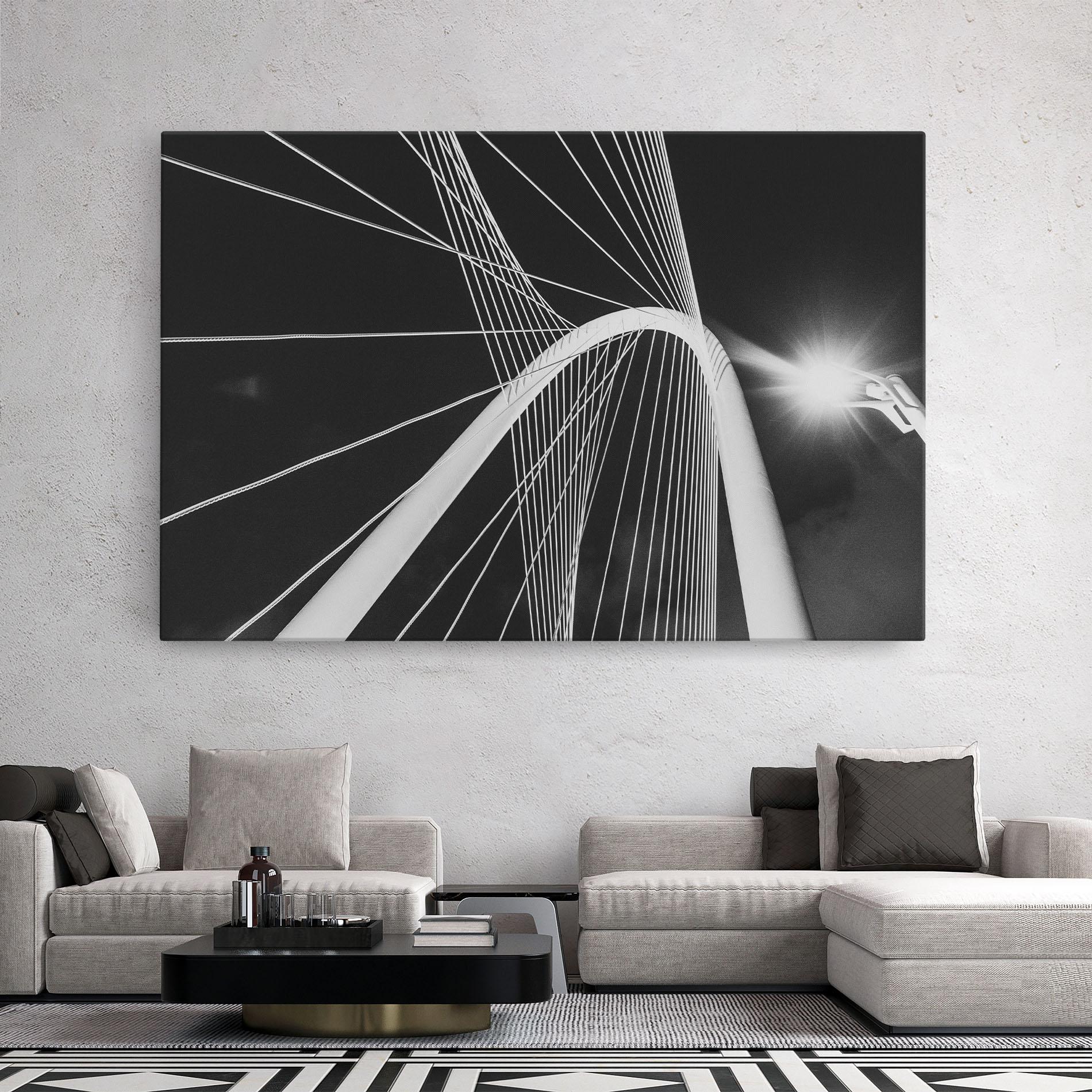 Leinwandbild White Glass Building mockup 2