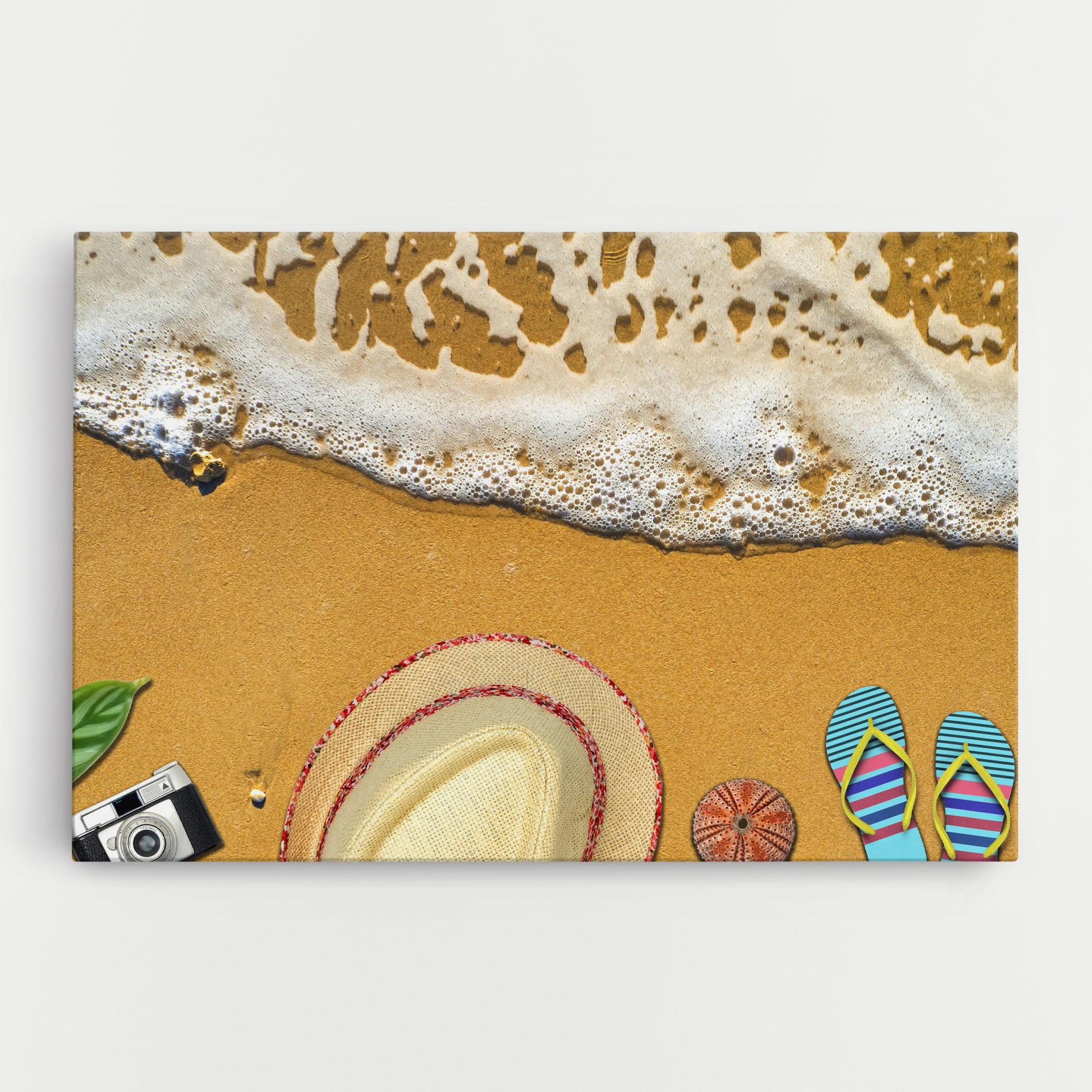 Leinwandbild Beach Accessories mockup 0