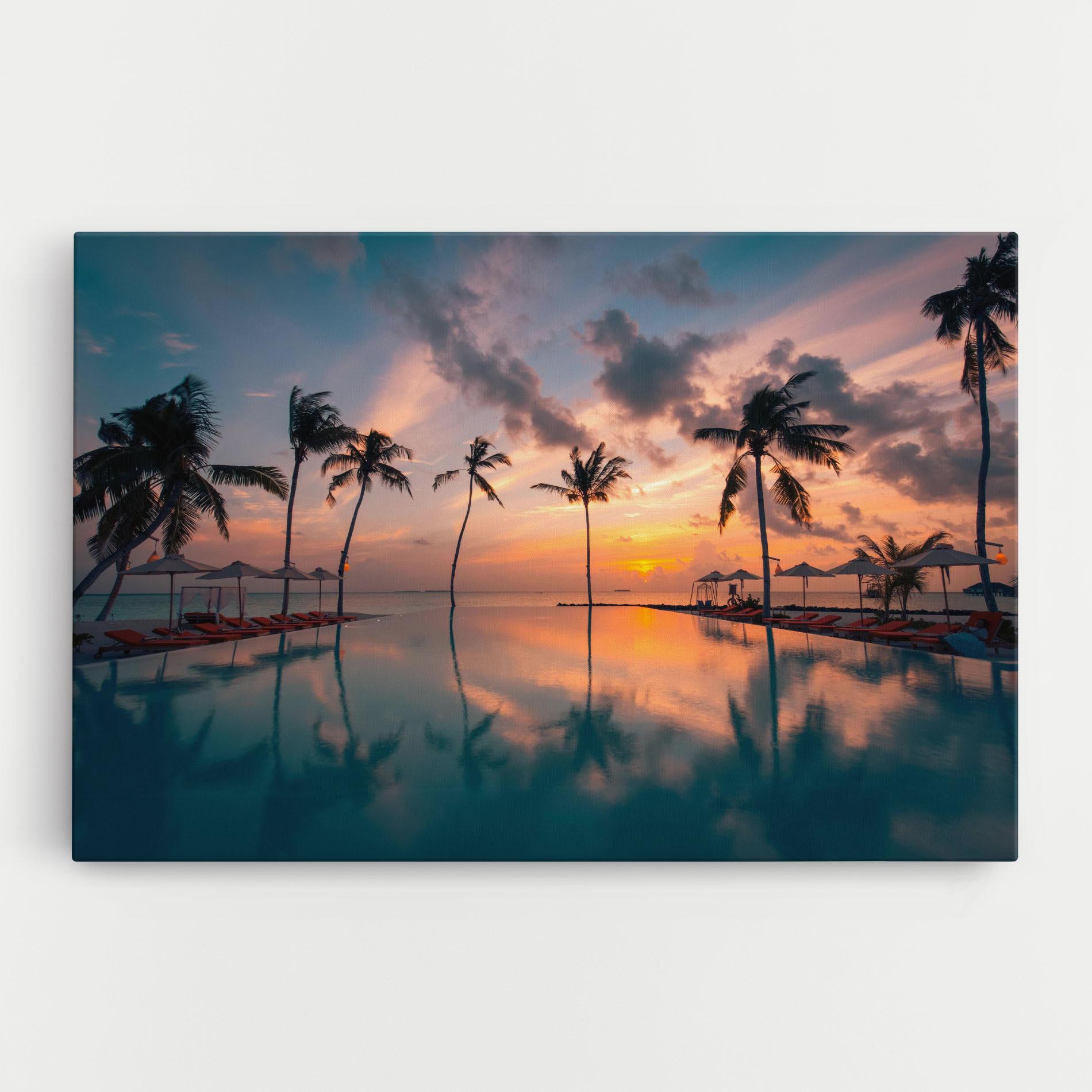 Leinwandbild Tropical Beach mockup 0