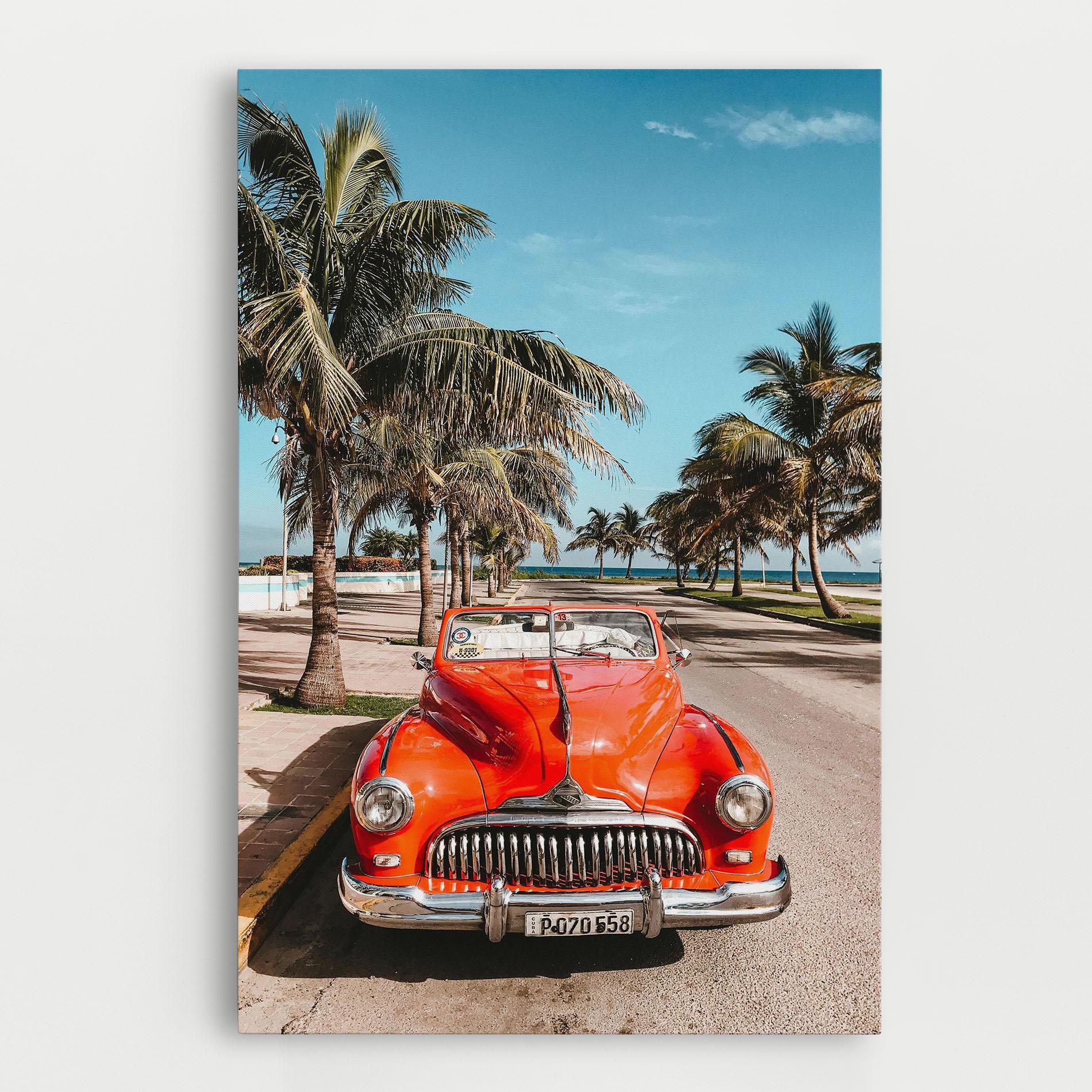 Leinwandbild Red Summer Car mockup 0