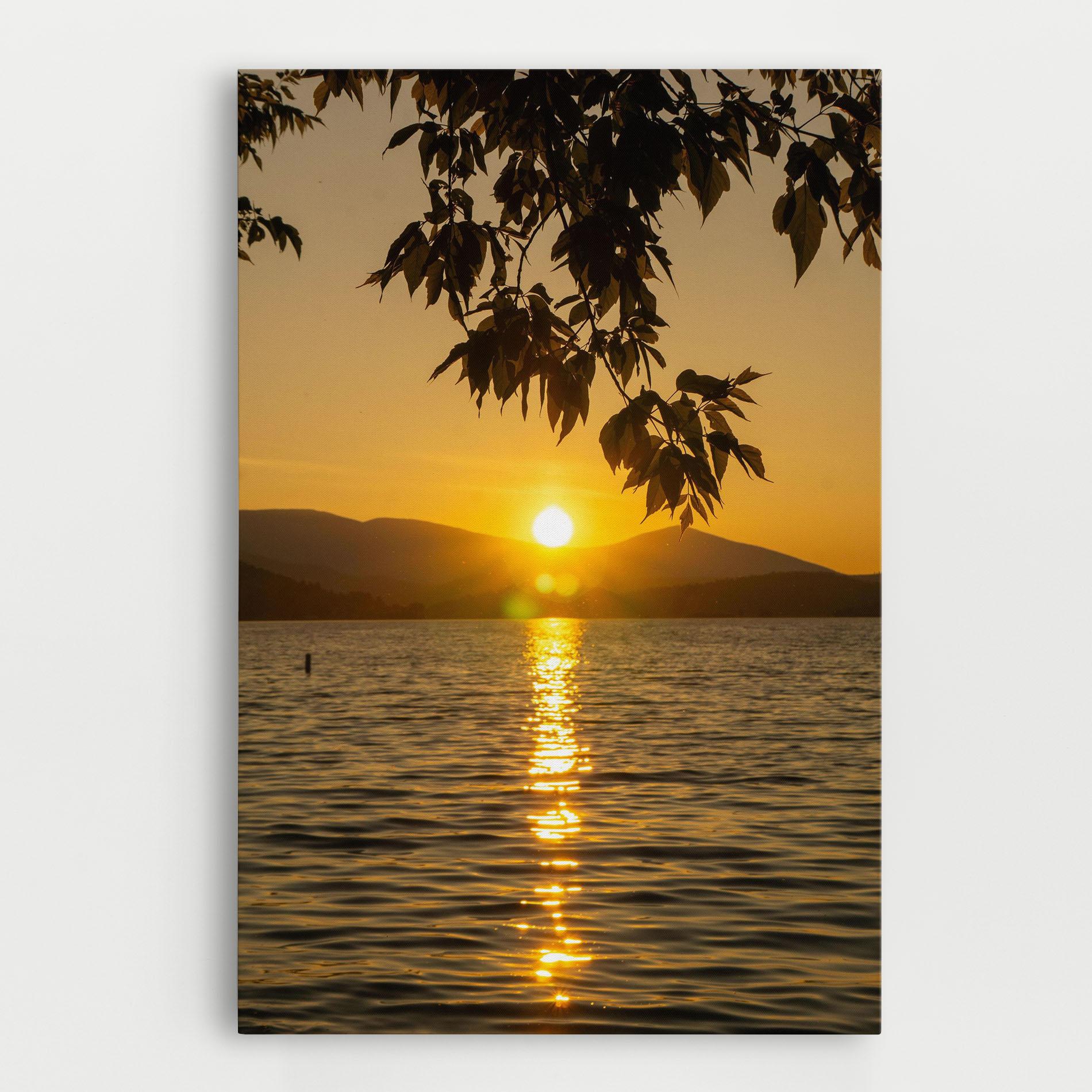 Leinwandbild Yellow Sunrise mockup 0
