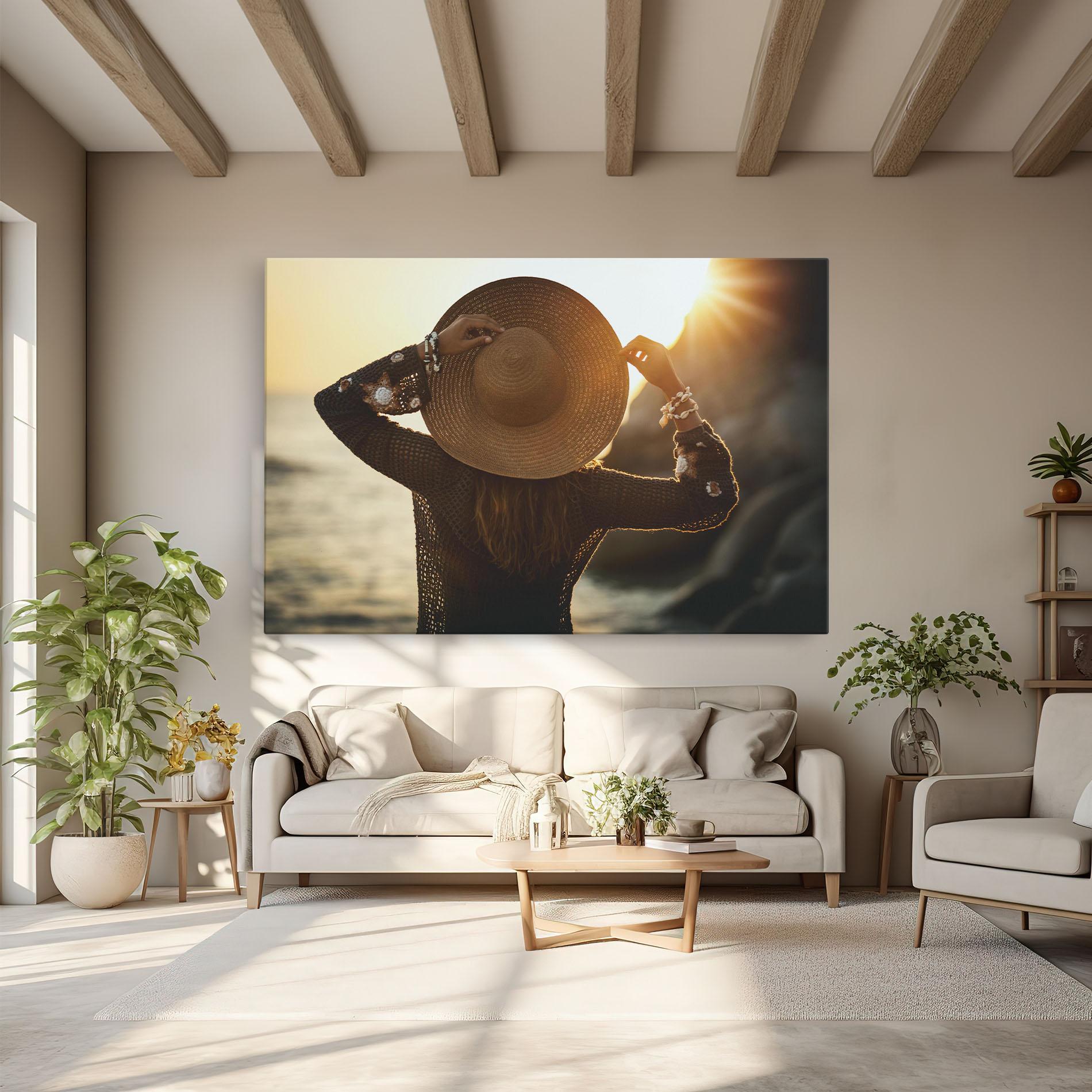 Leinwandbild Enjoying Sunset mockup 6