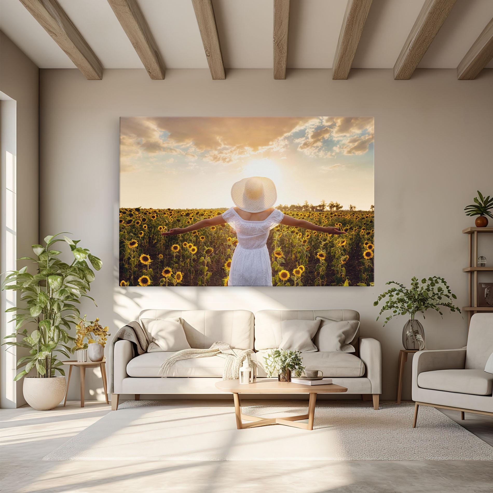 Leinwandbild Girl In Nature mockup 6