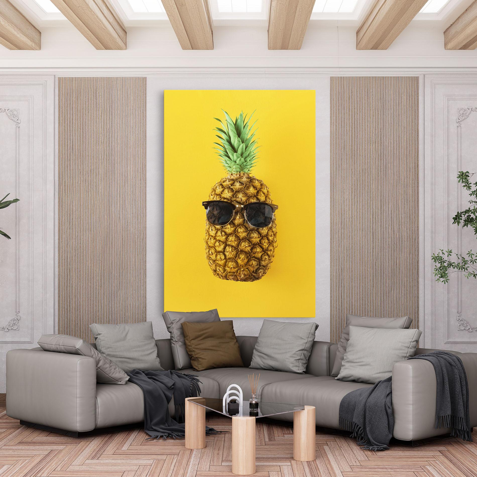 Leinwandbild Fresh Pineapple mockup 6