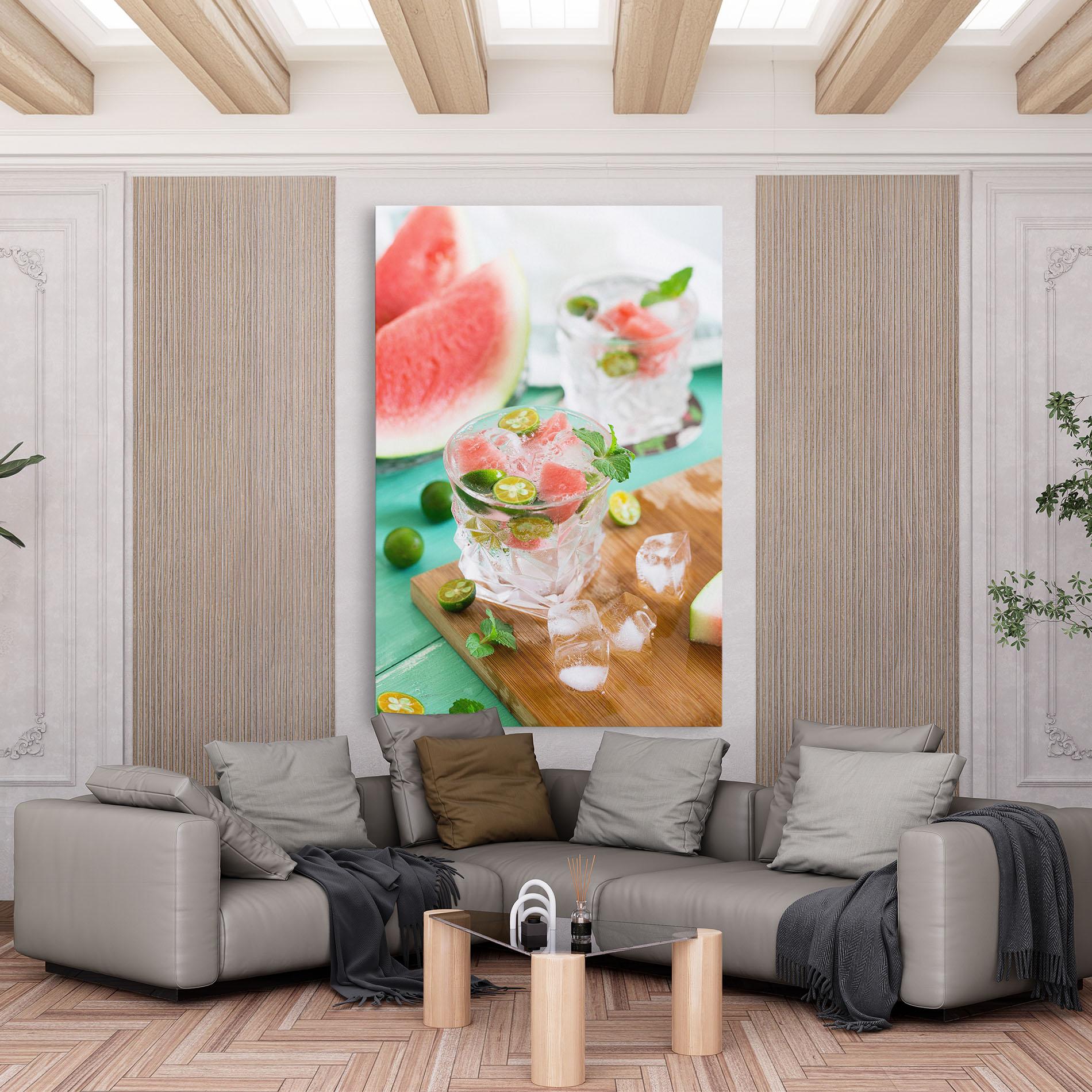 Leinwandbild Summer Drink mockup 6