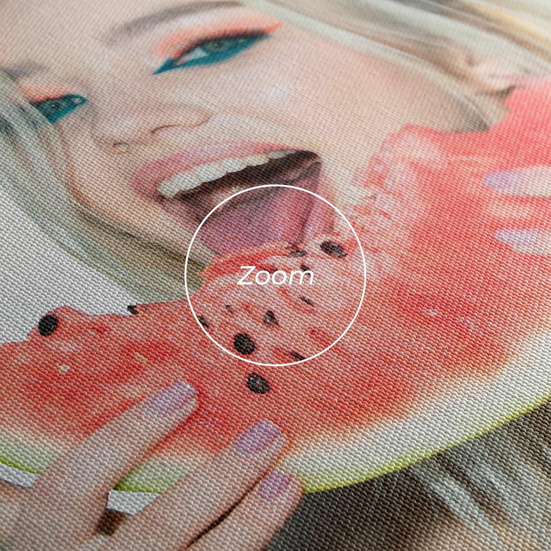 Leinwandbild Eating Watermelon mockup 3