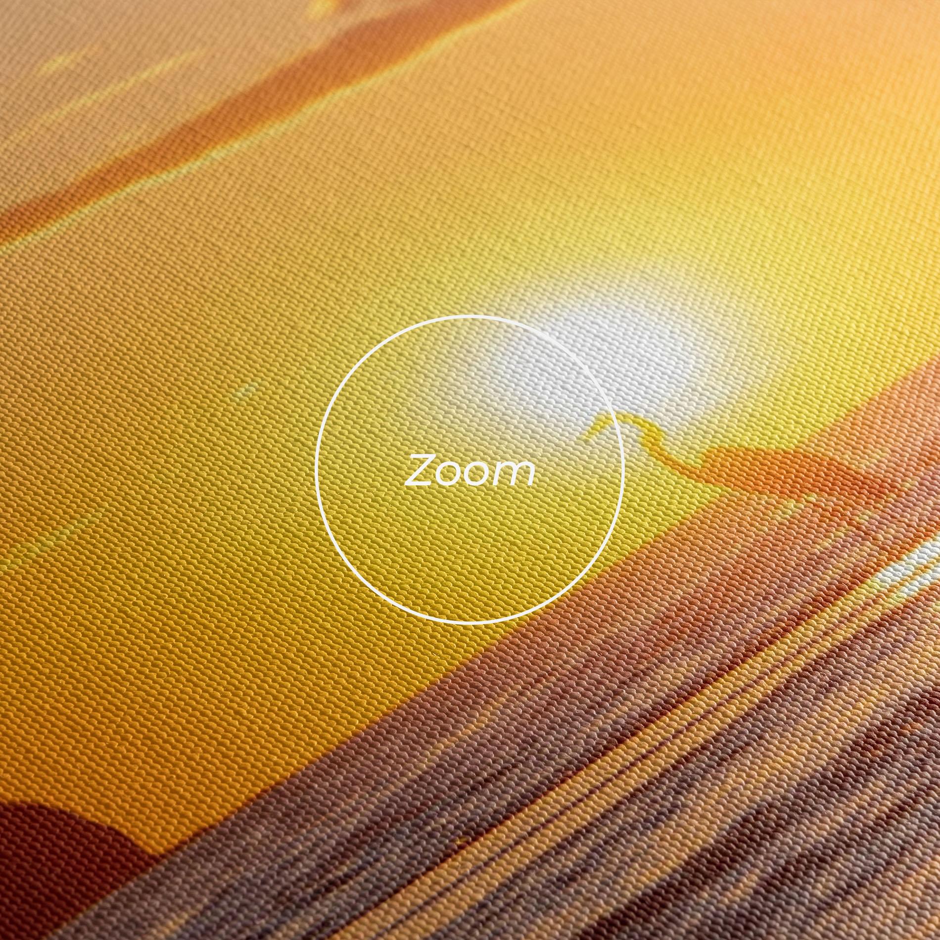 Leinwandbild Sunset Bird Silhouette mockup 3