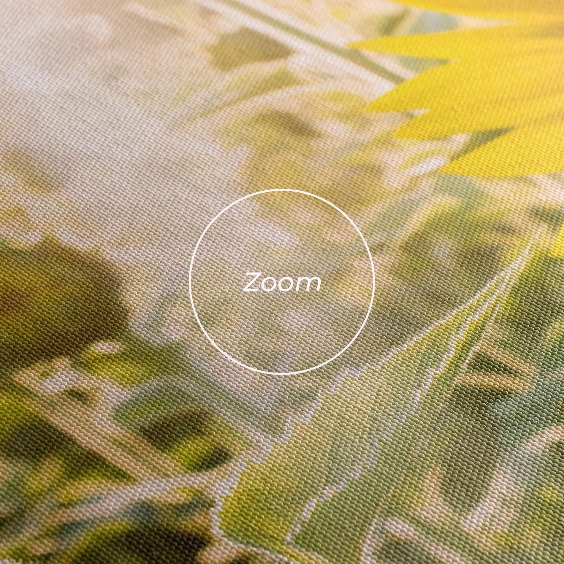 Leinwandbild Yellow Sun Flower mockup 3