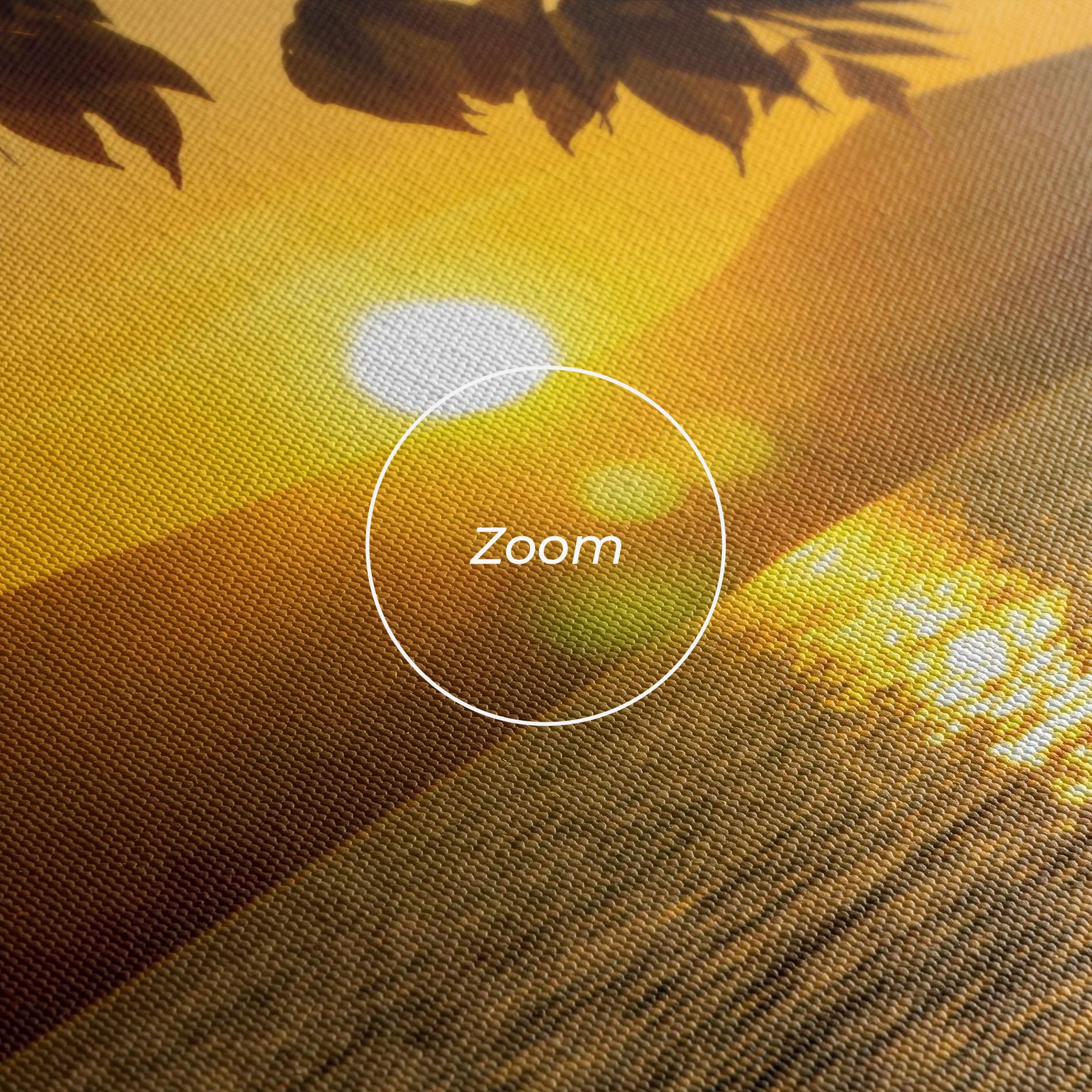 Leinwandbild Yellow Sunrise mockup 3