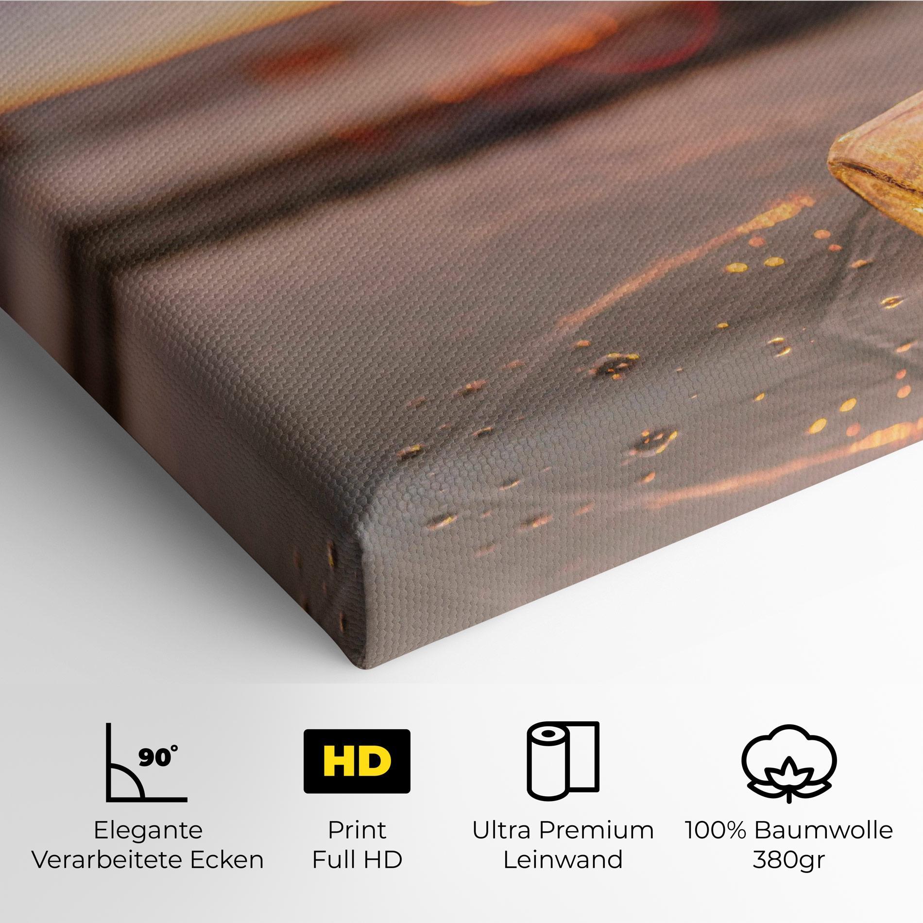 Leinwandbild Jar With Lights mockup 4