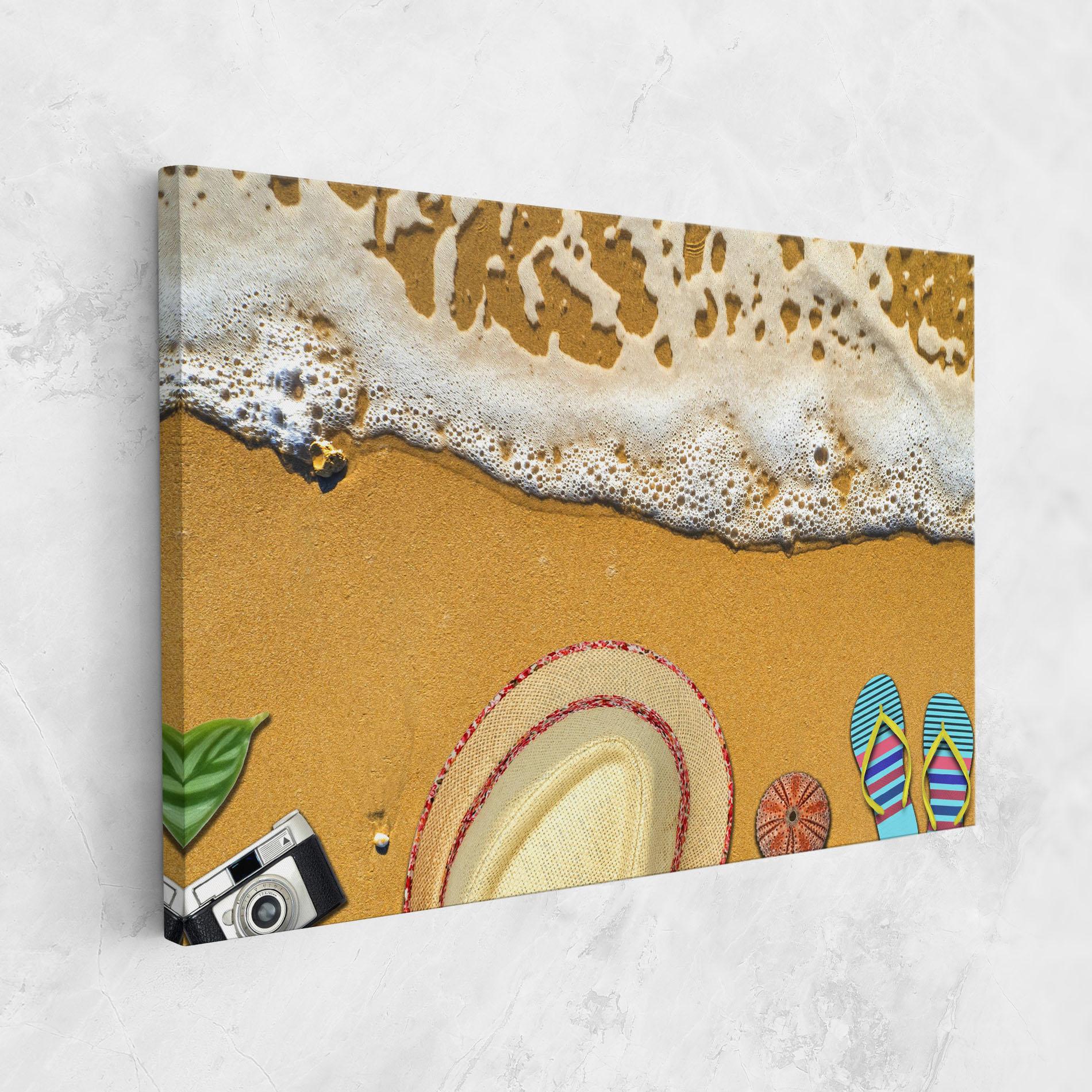 Leinwandbild Beach Accessories mockup 1
