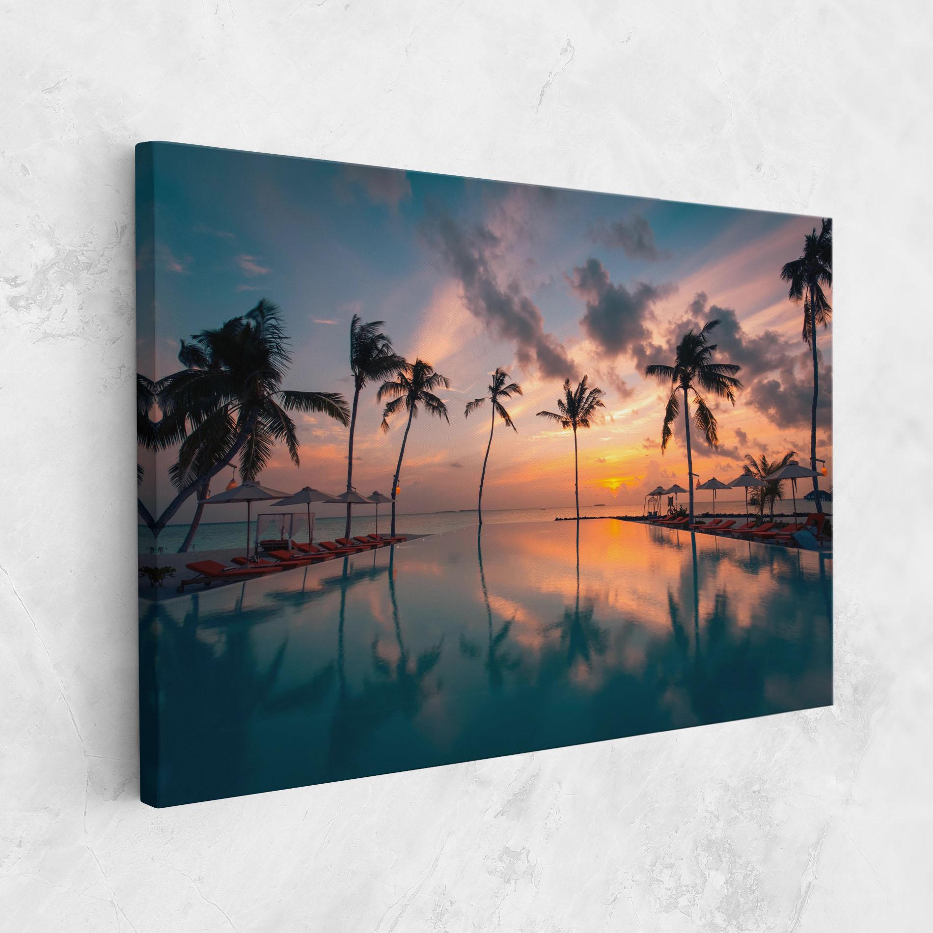 Leinwandbild Tropical Beach mockup 1