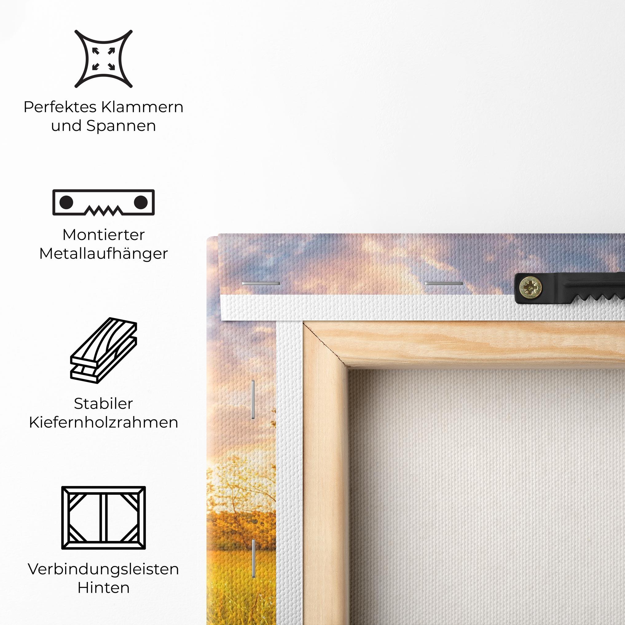 Leinwandbild Blossoming Meadow mockup 5