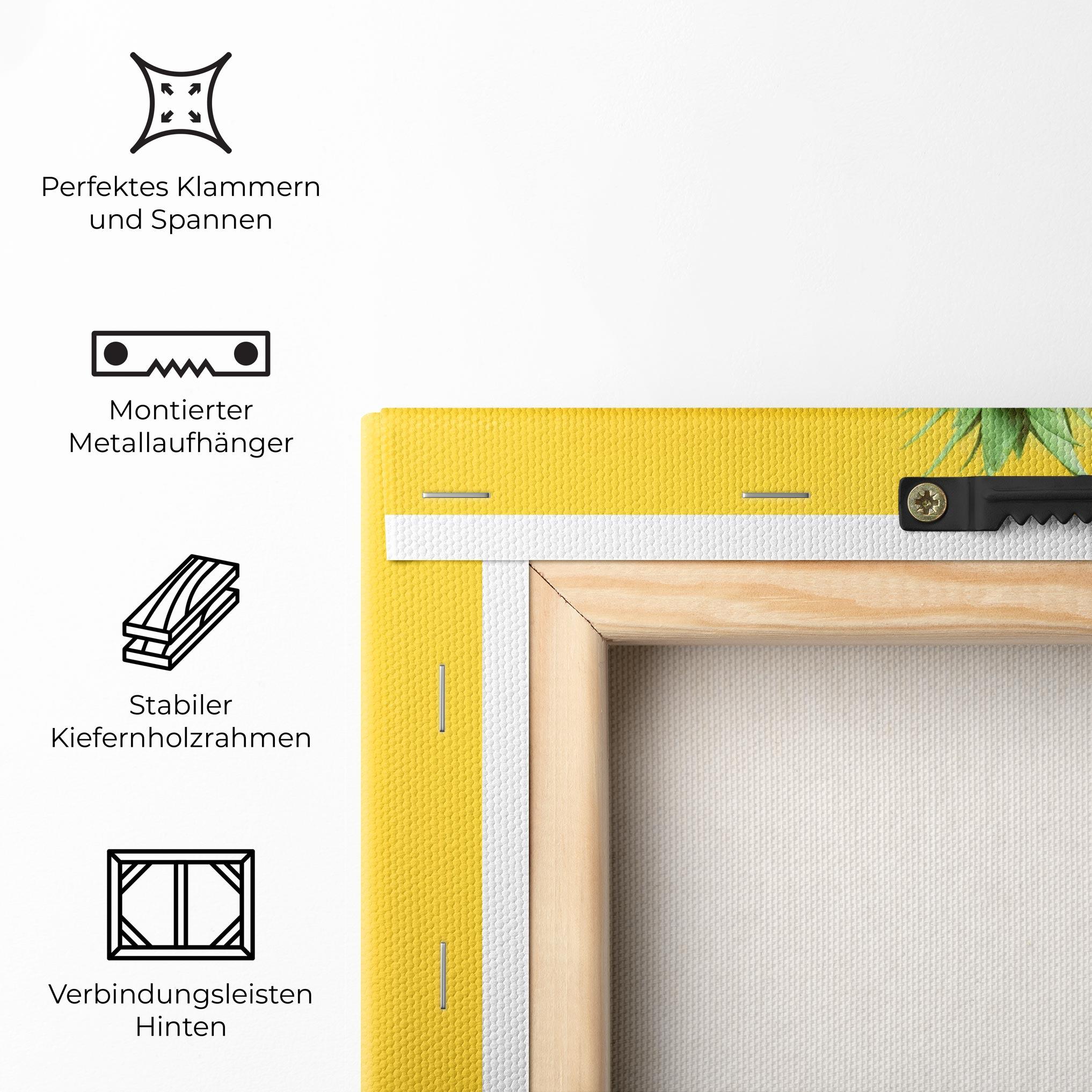 Leinwandbild Fresh Pineapple mockup 5