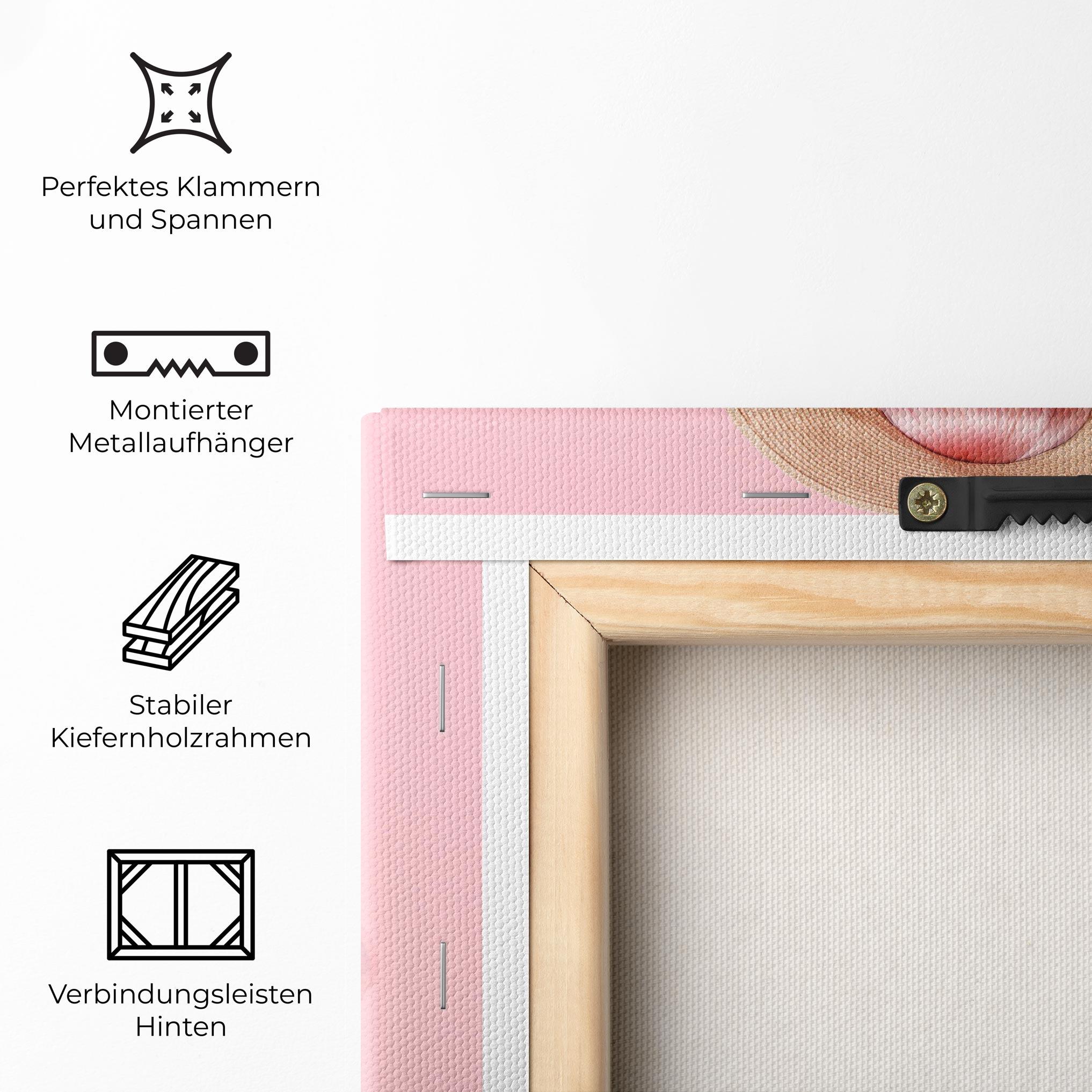 Leinwandbild Joyful Pink Woman mockup 5