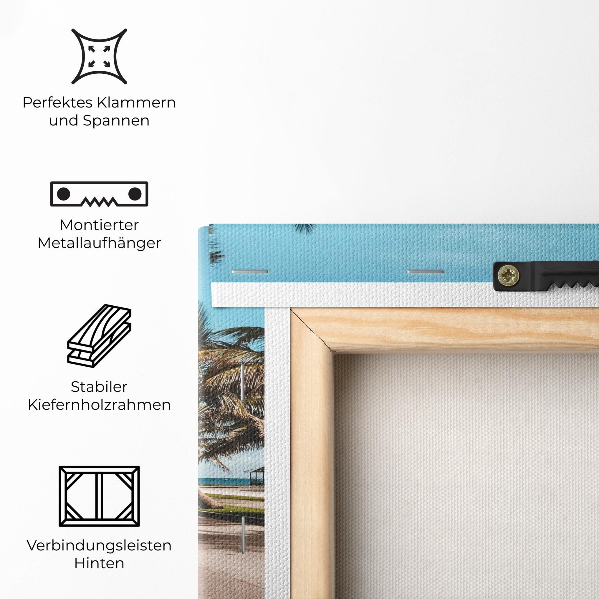 Leinwandbild Red Summer Car mockup 5