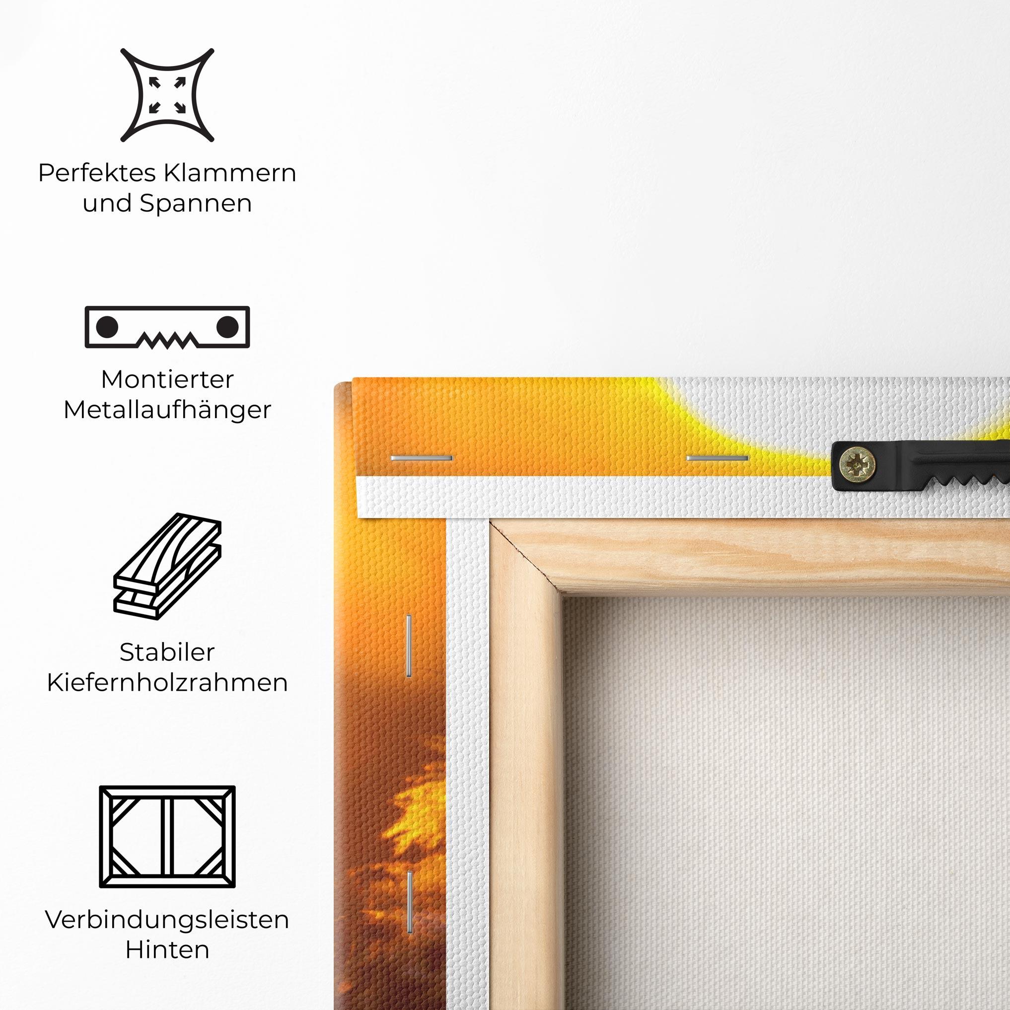 Leinwandbild Wildflowers mockup 5