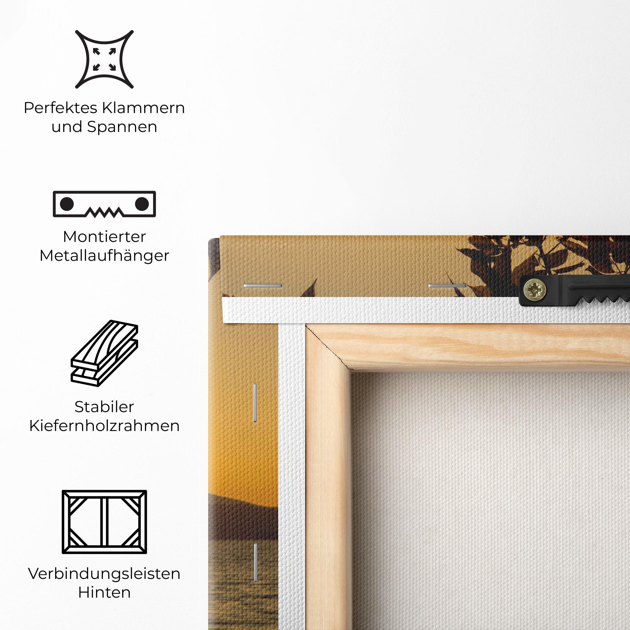 Leinwandbild Yellow Sunrise mockup 5