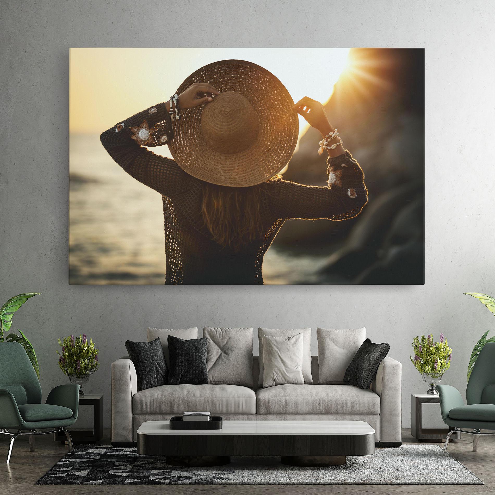 Leinwandbild Enjoying Sunset mockup 7