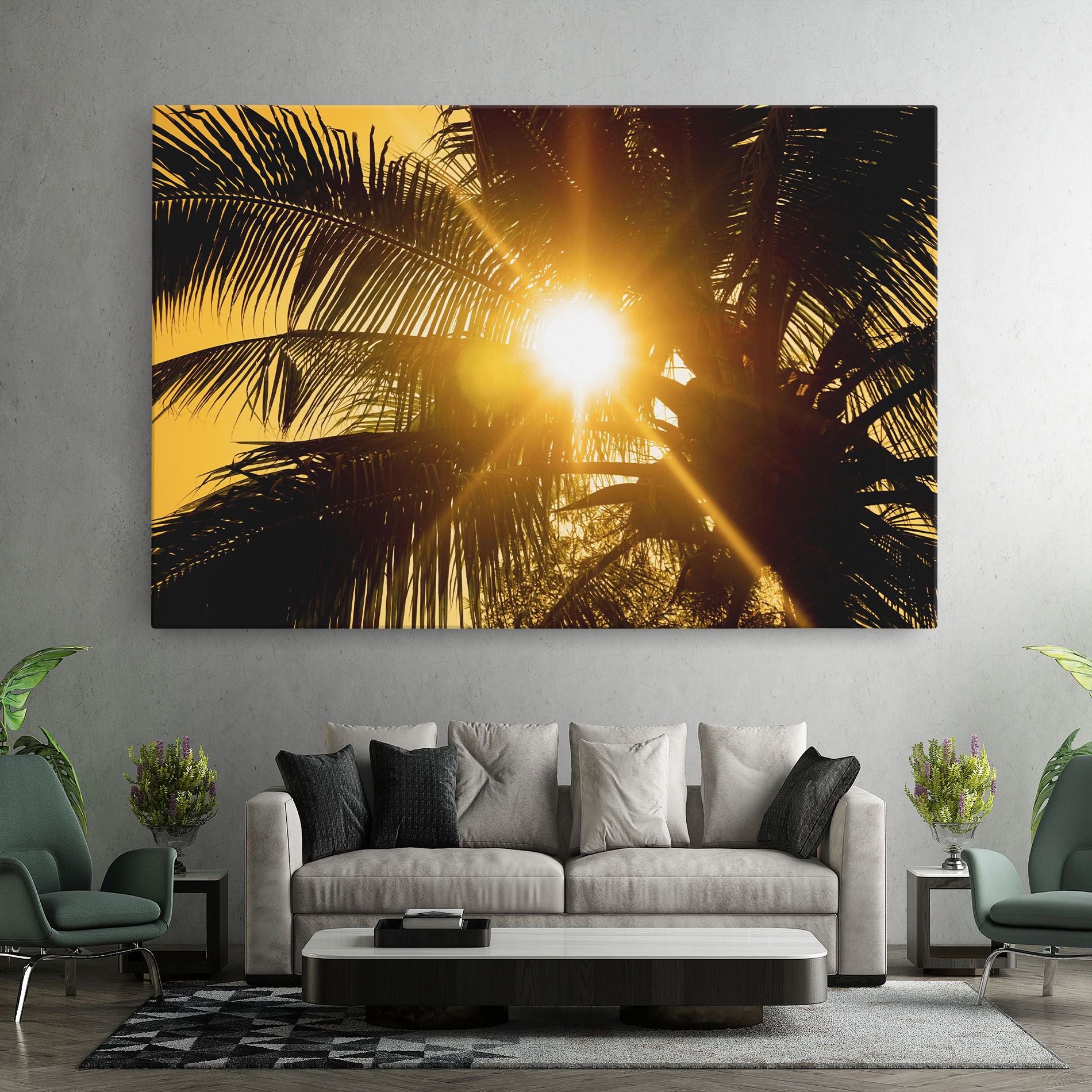 Palm Trees Sun mockup 7