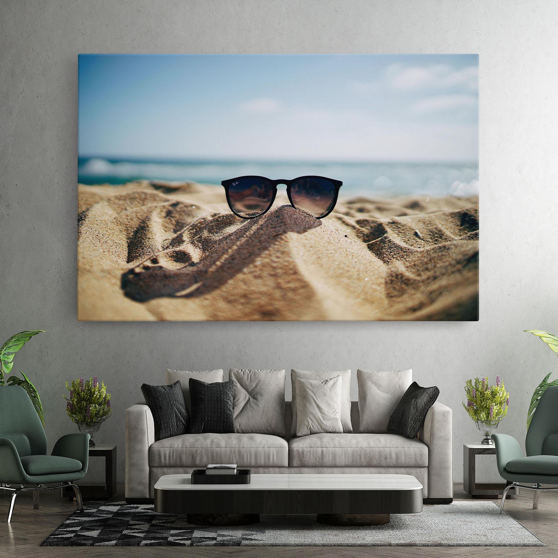 Leinwandbild Sand Glasses mockup 7