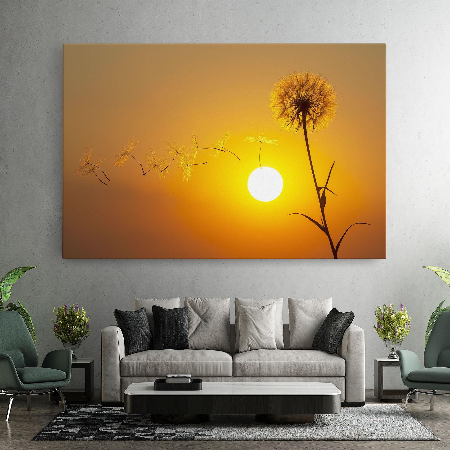 Leinwandbild Summer Dandelion mockup 7