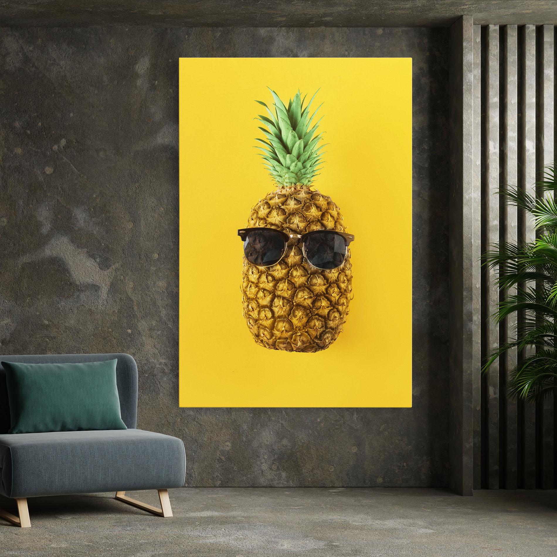 Leinwandbild Fresh Pineapple mockup 7