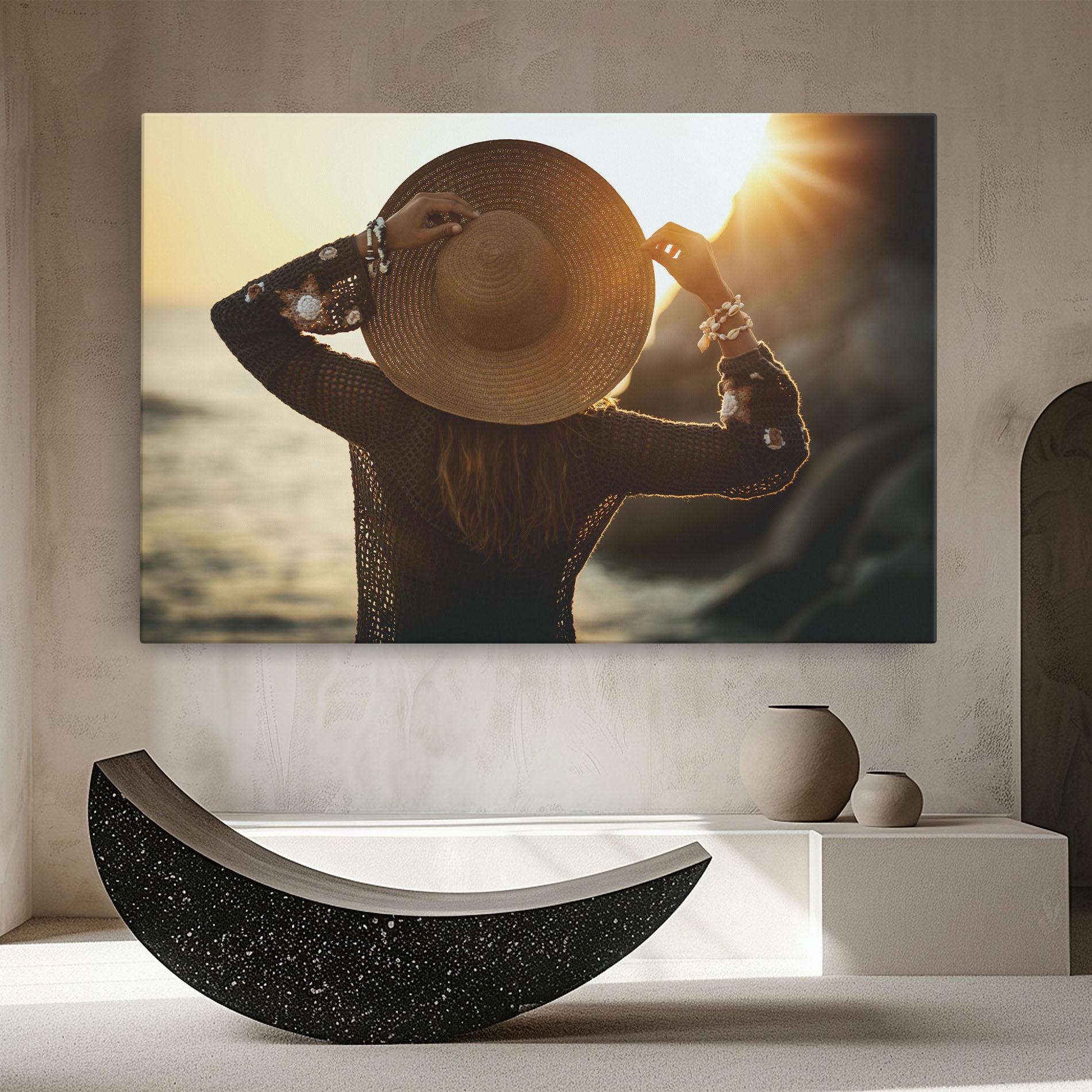 Leinwandbild Enjoying Sunset mockup 8