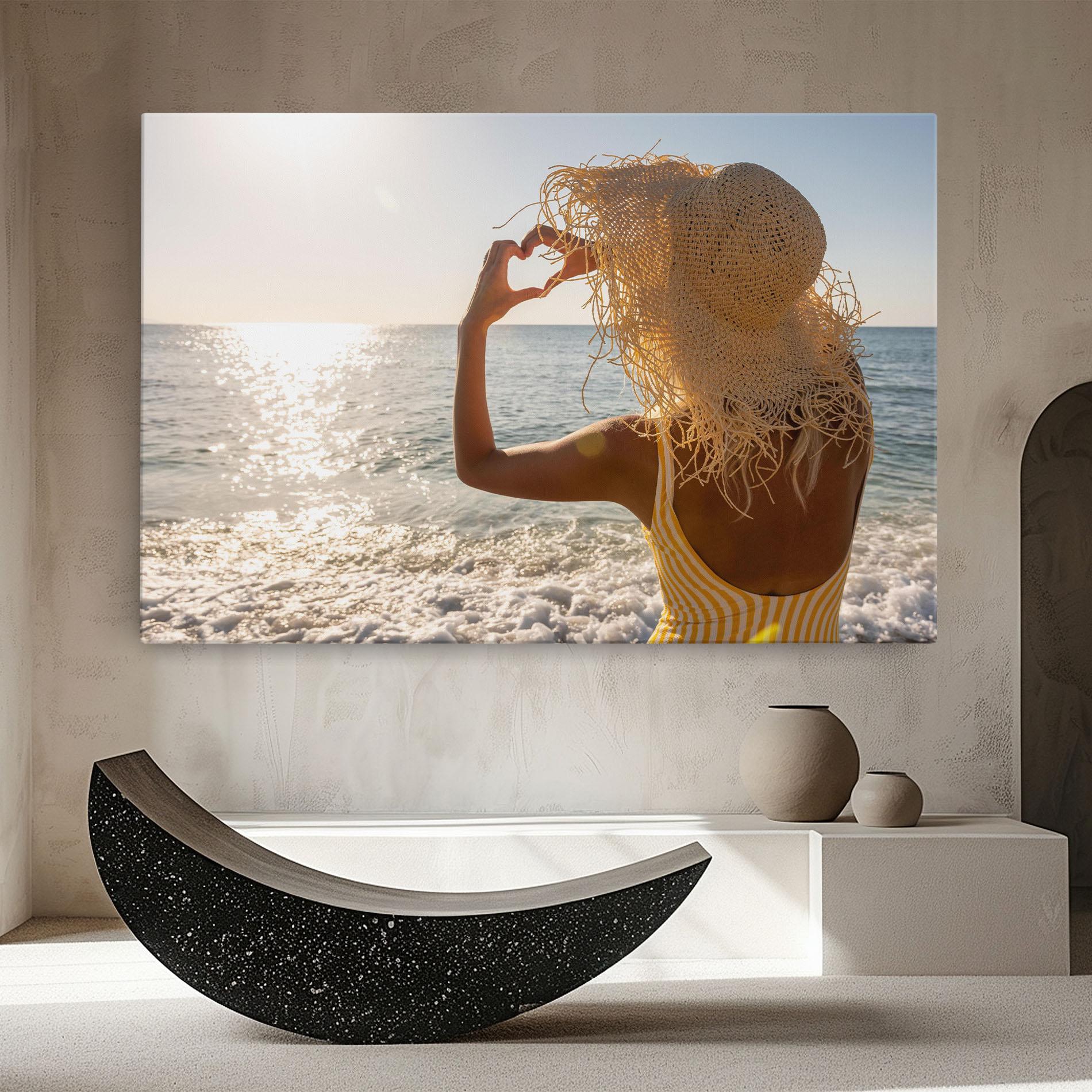 Leinwandbild Heart Symbol mockup 8