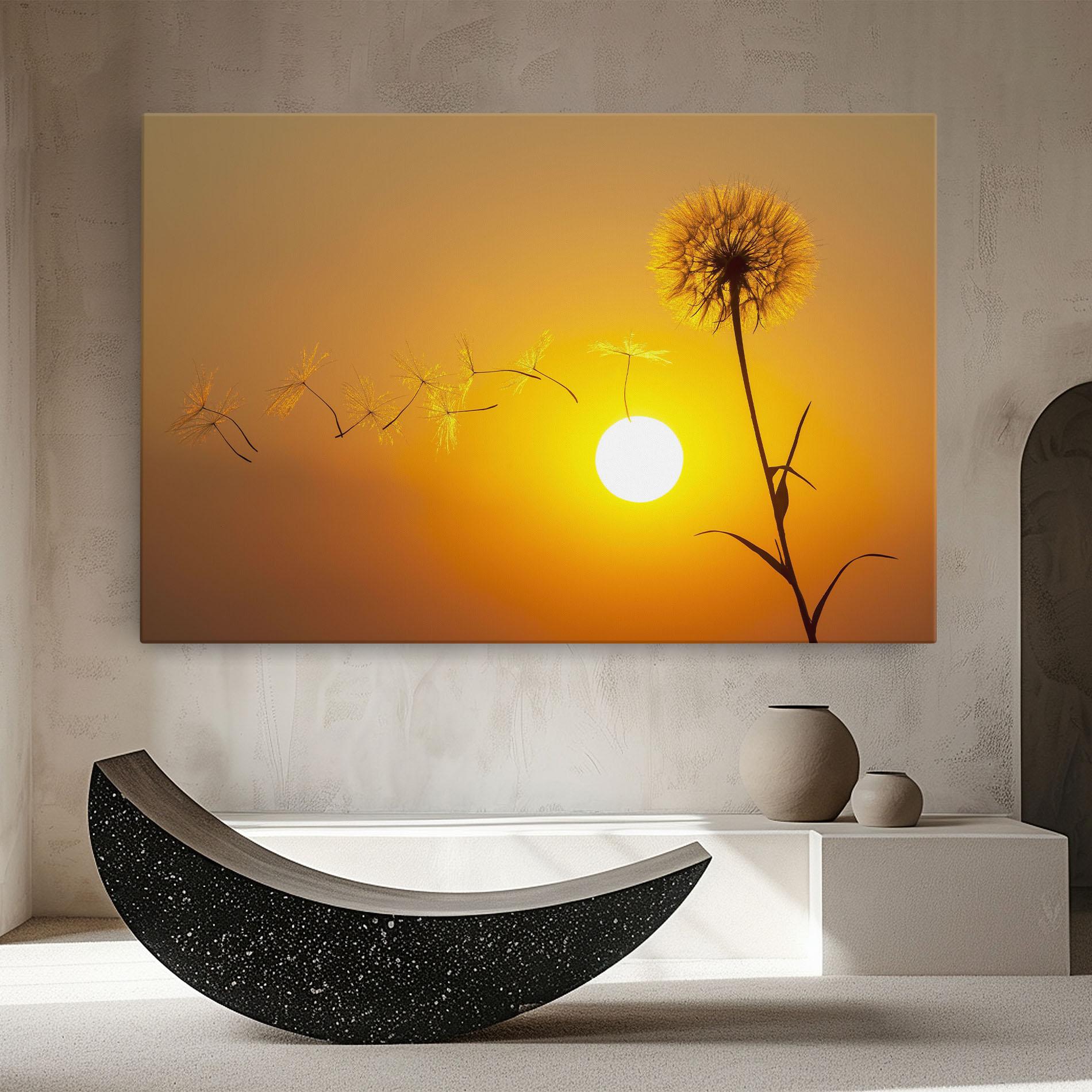 Leinwandbild Summer Dandelion mockup 8