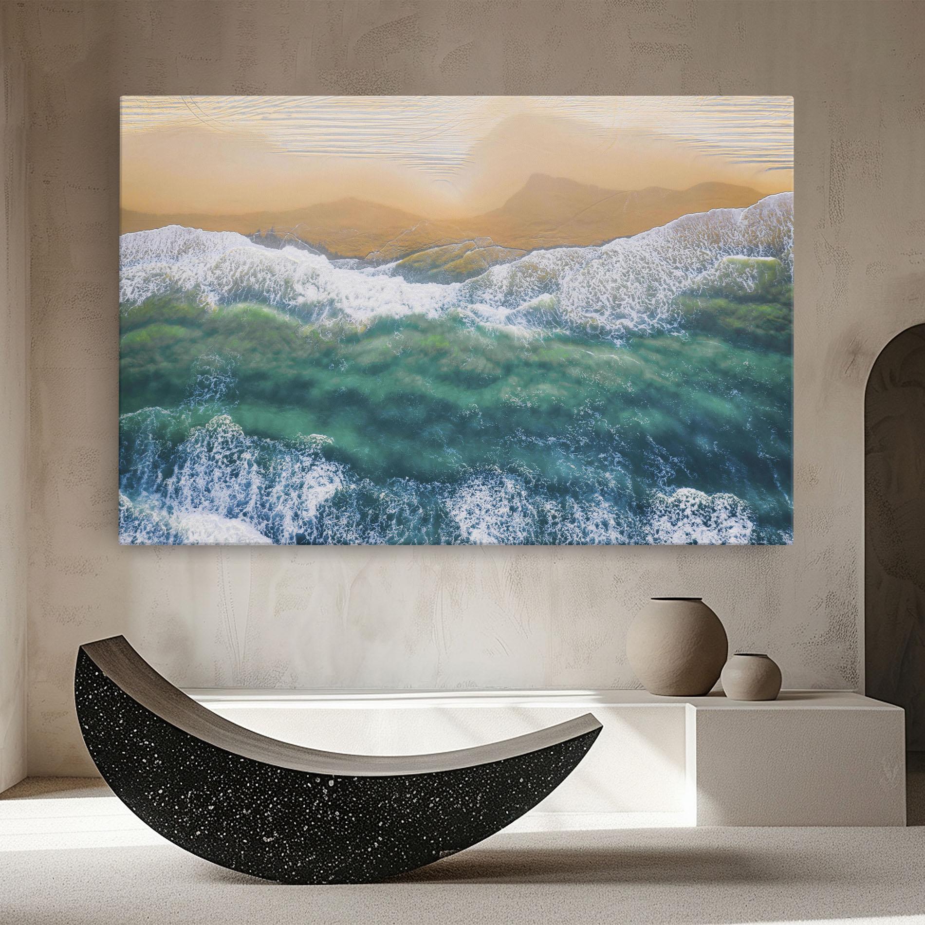 Leinwandbild Summer Wave mockup 8