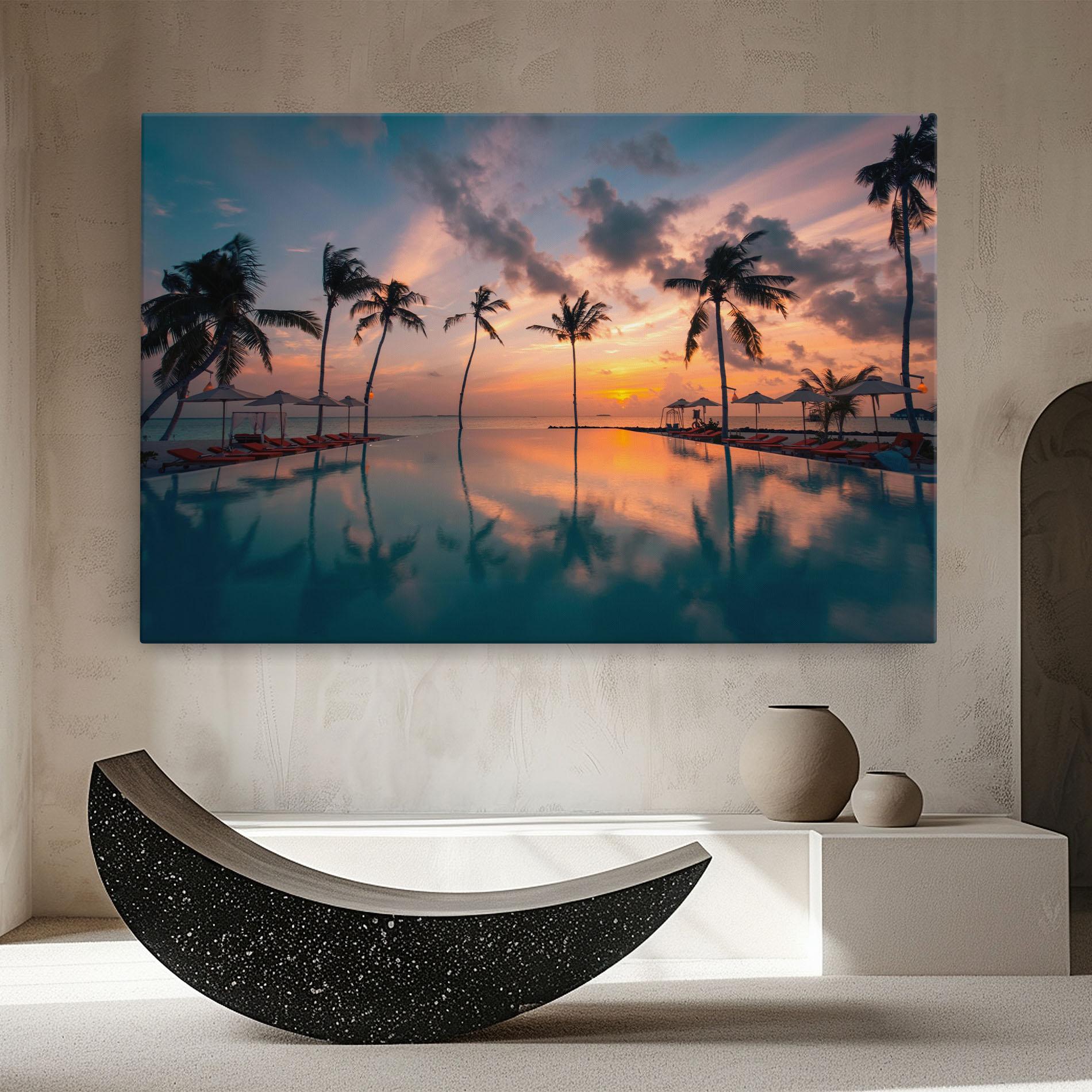 Leinwandbild Tropical Beach mockup 8