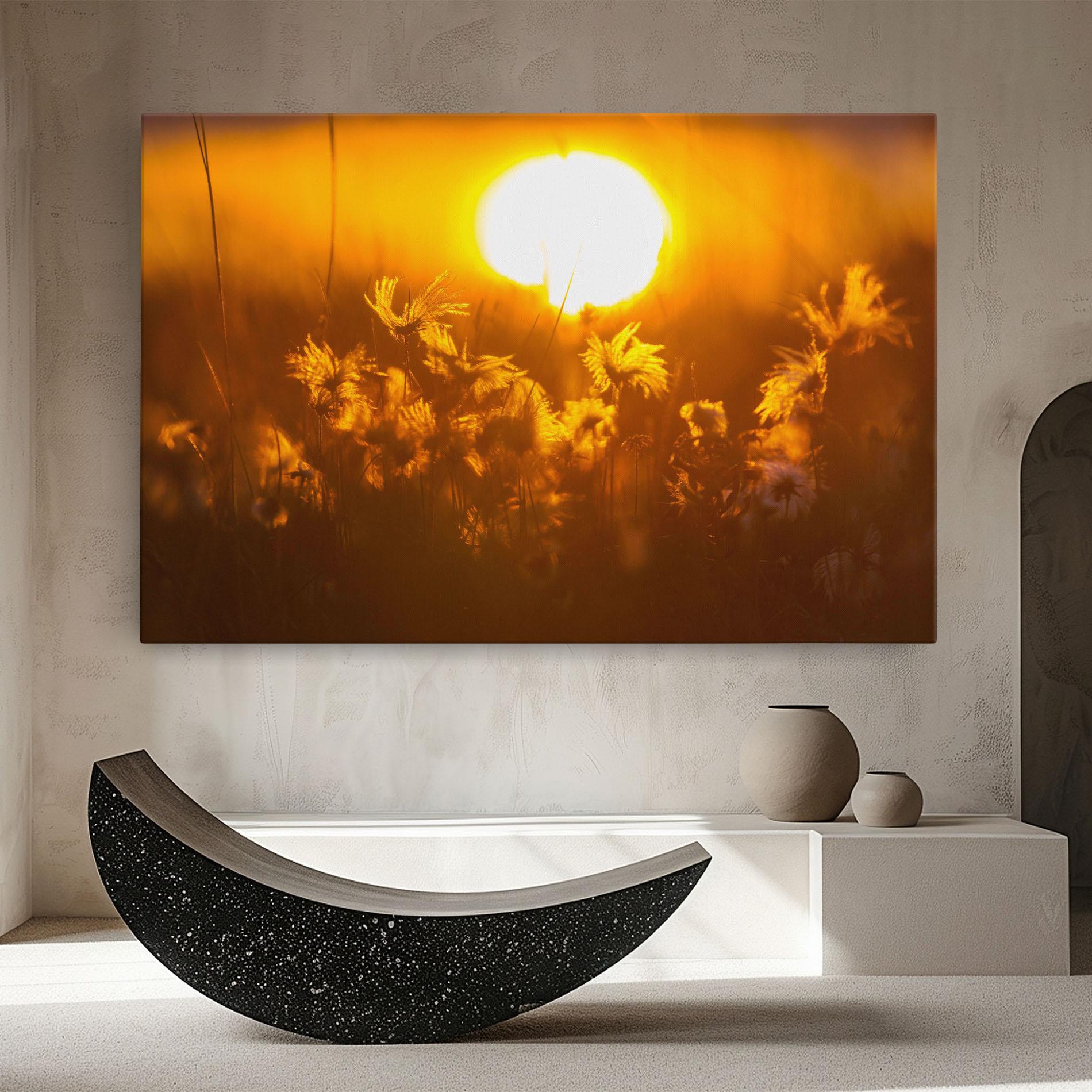 Leinwandbild Wildflowers mockup 8