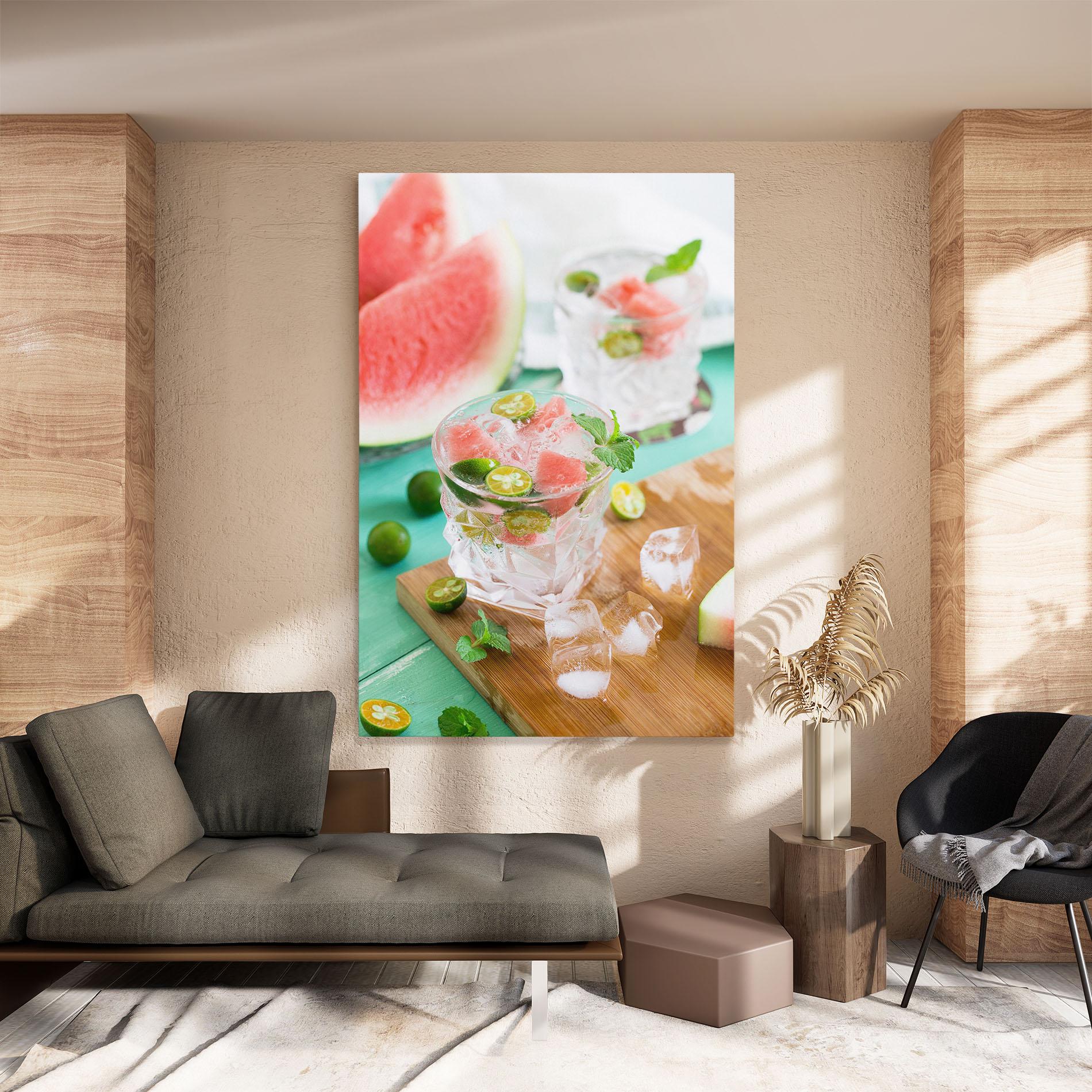 Leinwandbild Summer Drink mockup 8