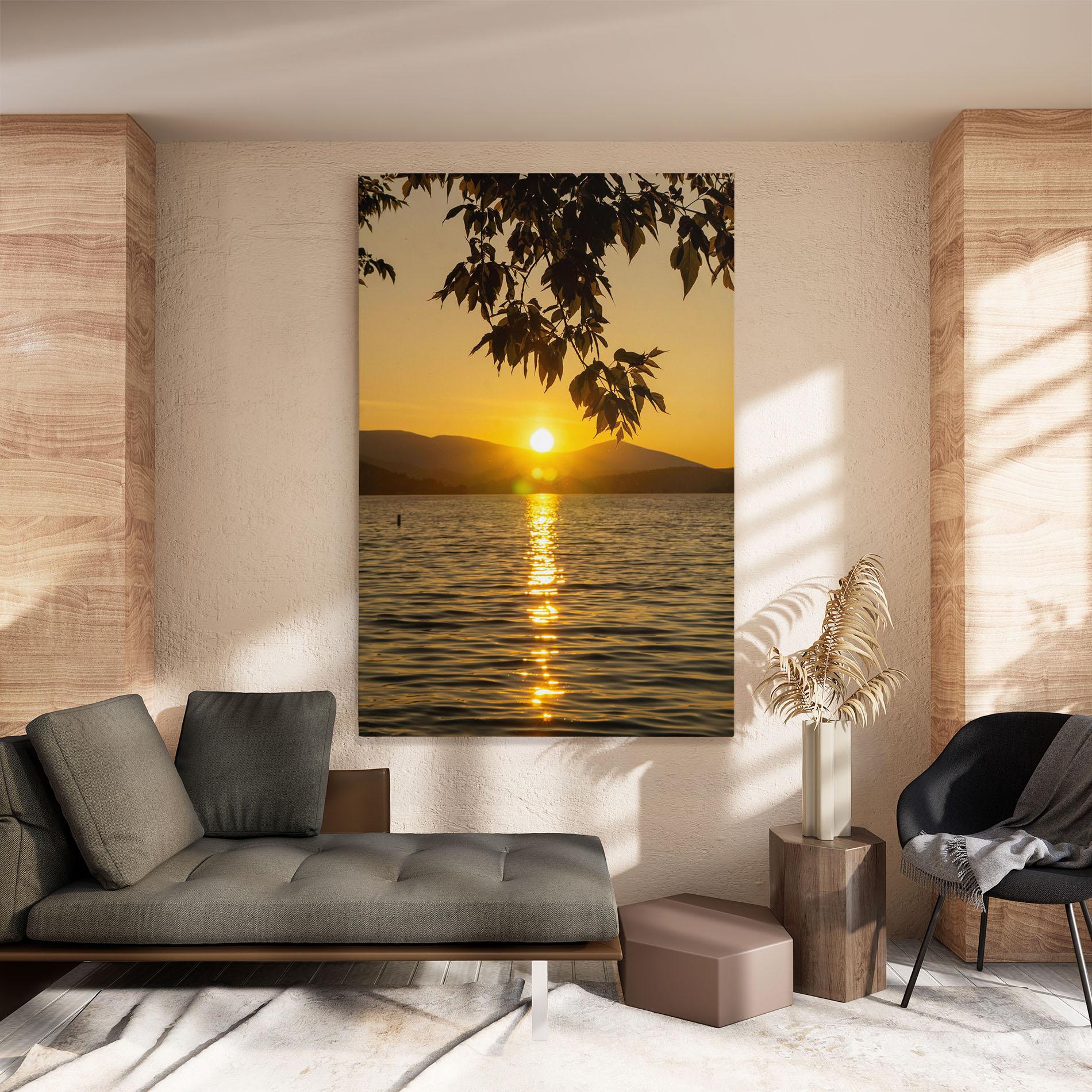 Leinwandbild Yellow Sunrise mockup 8