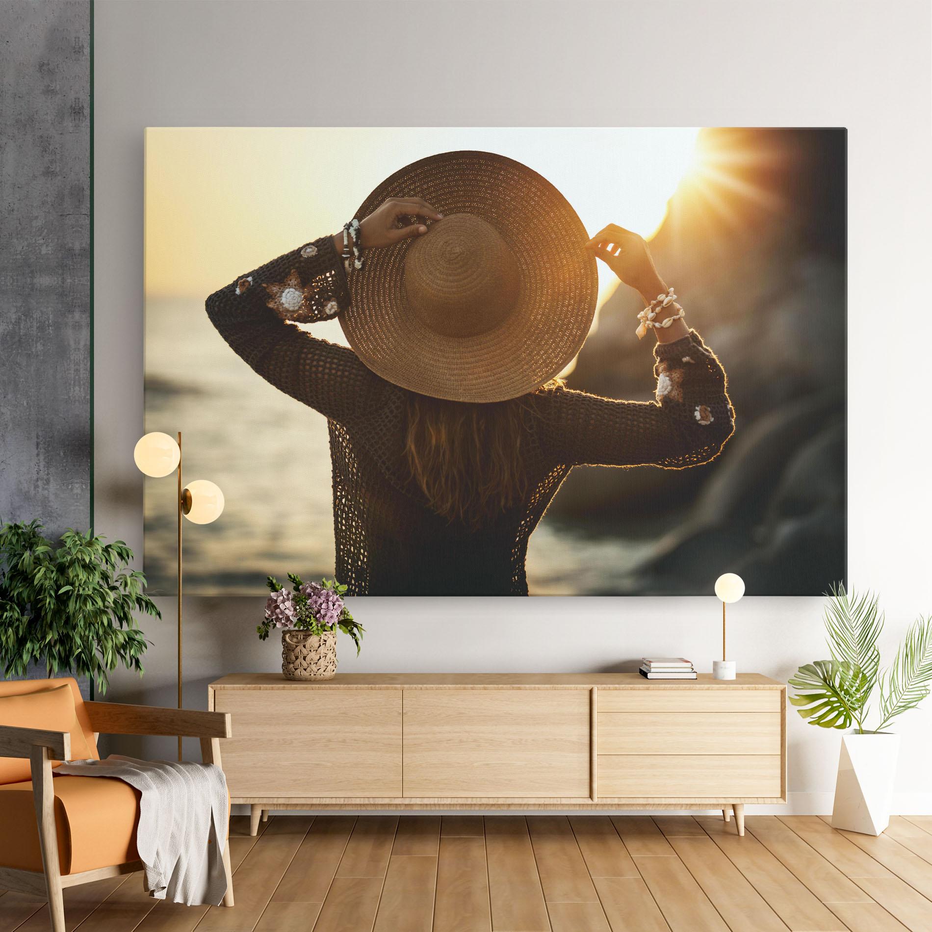 Leinwandbild Enjoying Sunset mockup 9