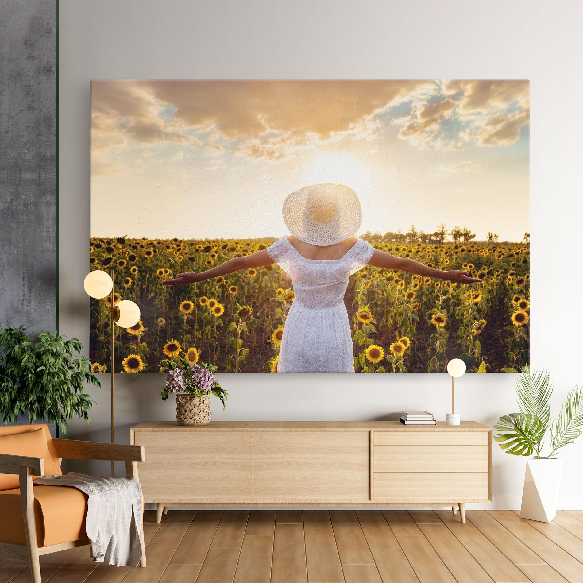 Leinwandbild Girl In Nature mockup 9