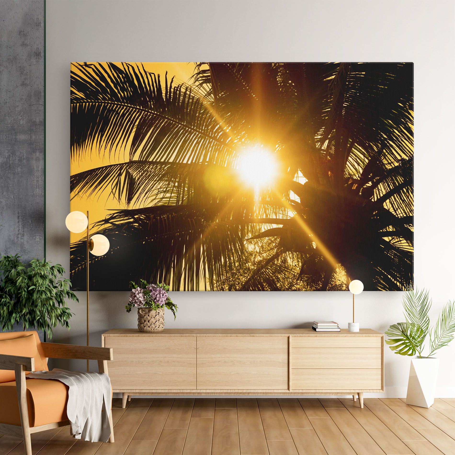 Palm Trees Sun mockup 9