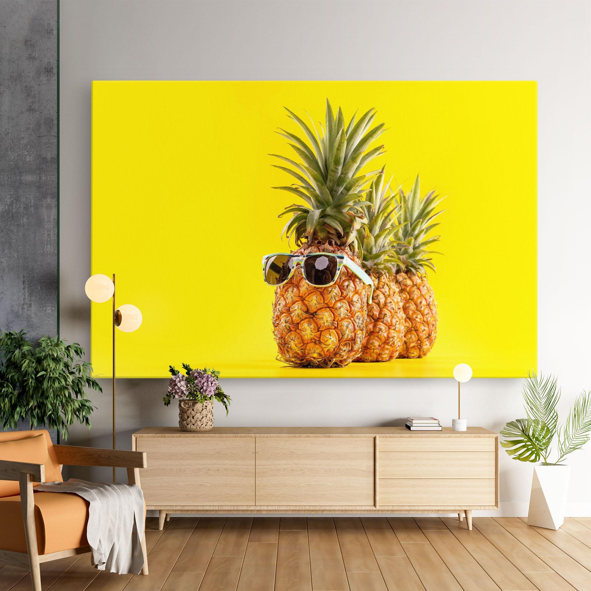 Leinwandbild Pineapple Looking Up mockup 9
